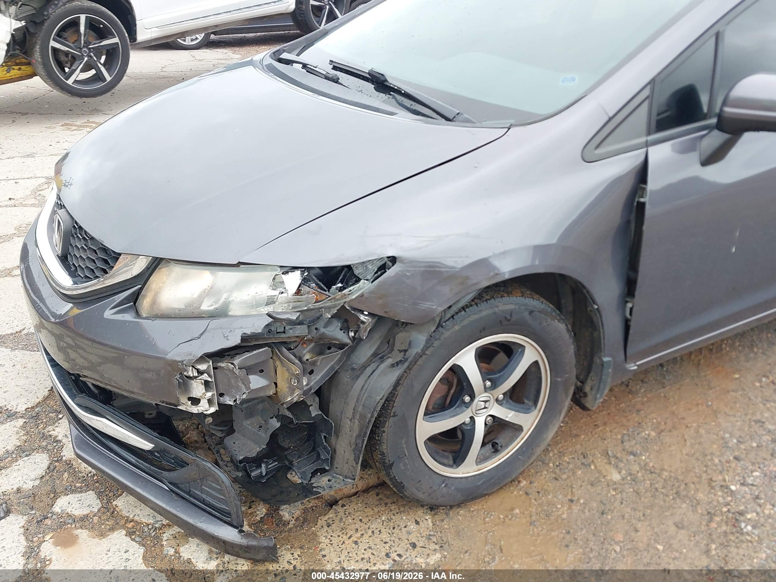 2015 Honda Civic Se Gray vin: 19XFB2F74FE119691