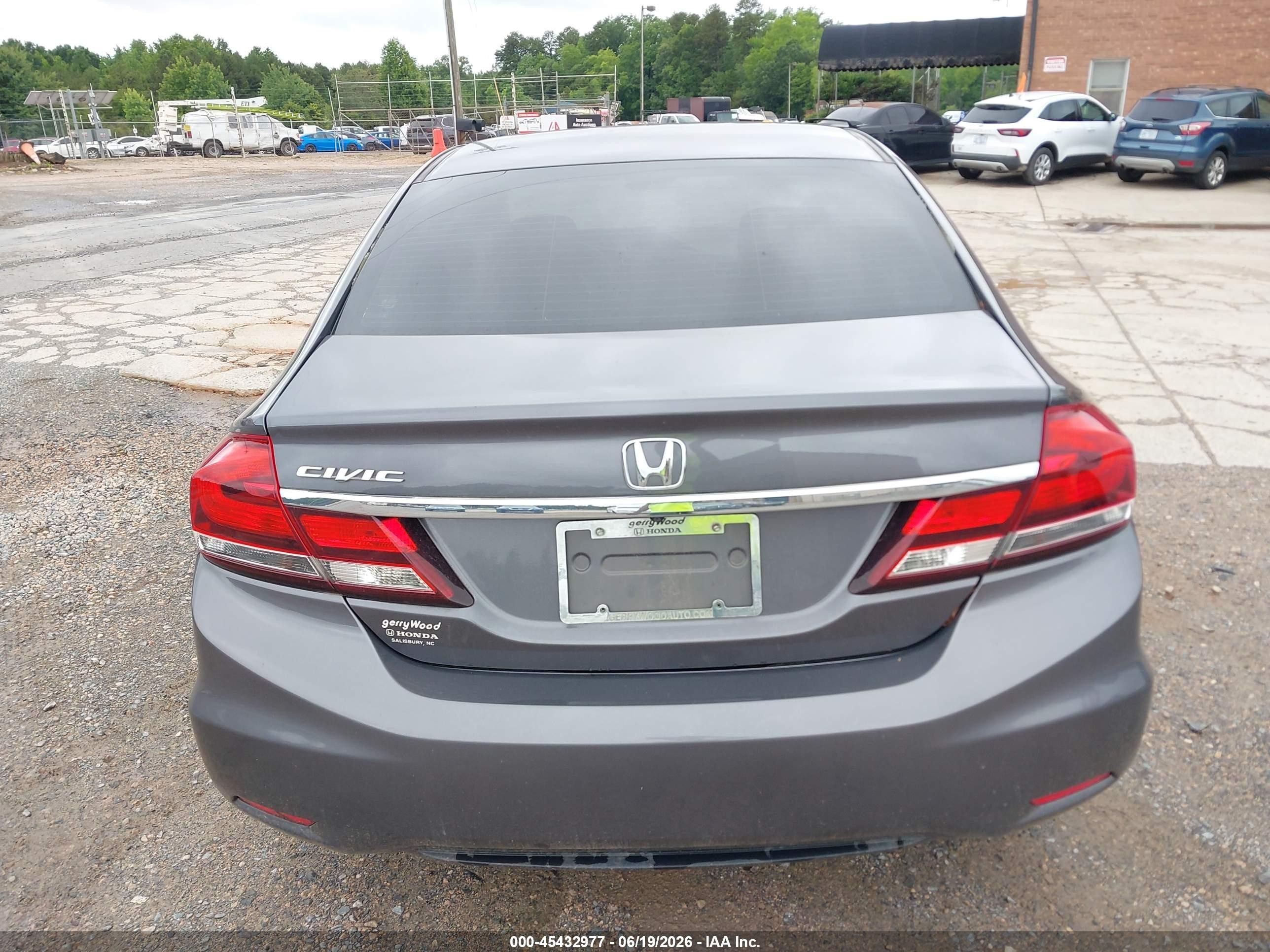 2015 Honda Civic Se Gray vin: 19XFB2F74FE119691