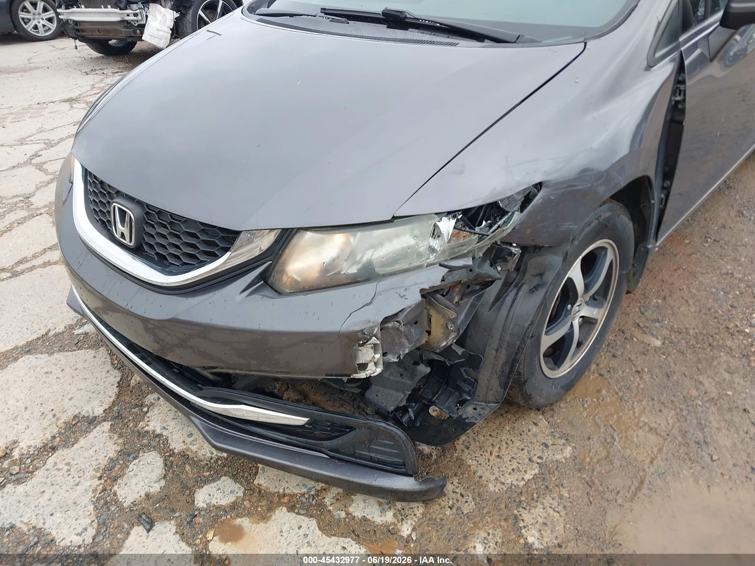 2015 Honda Civic Se Gray vin: 19XFB2F74FE119691