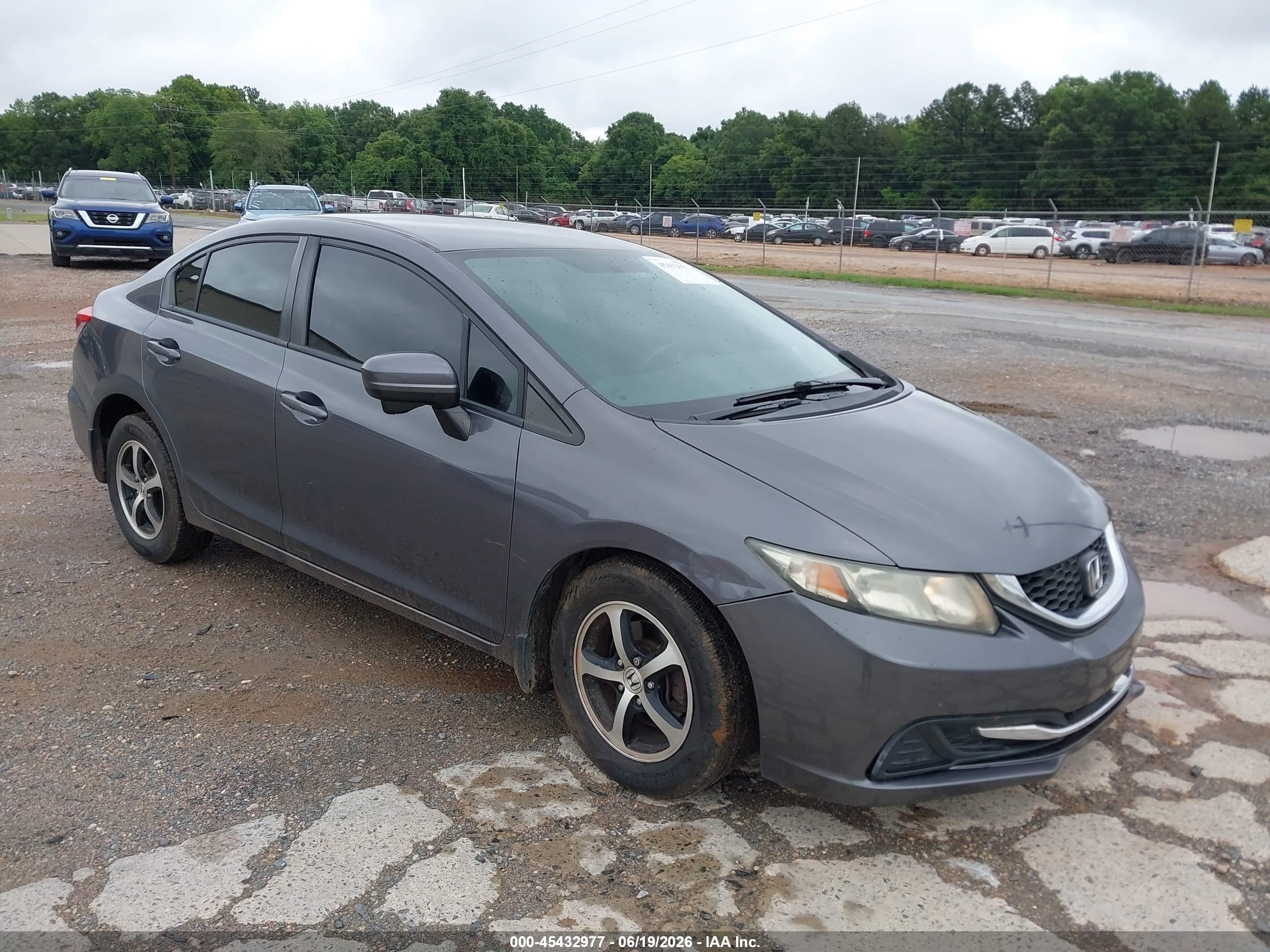 2015 Honda Civic Se Gray vin: 19XFB2F74FE119691