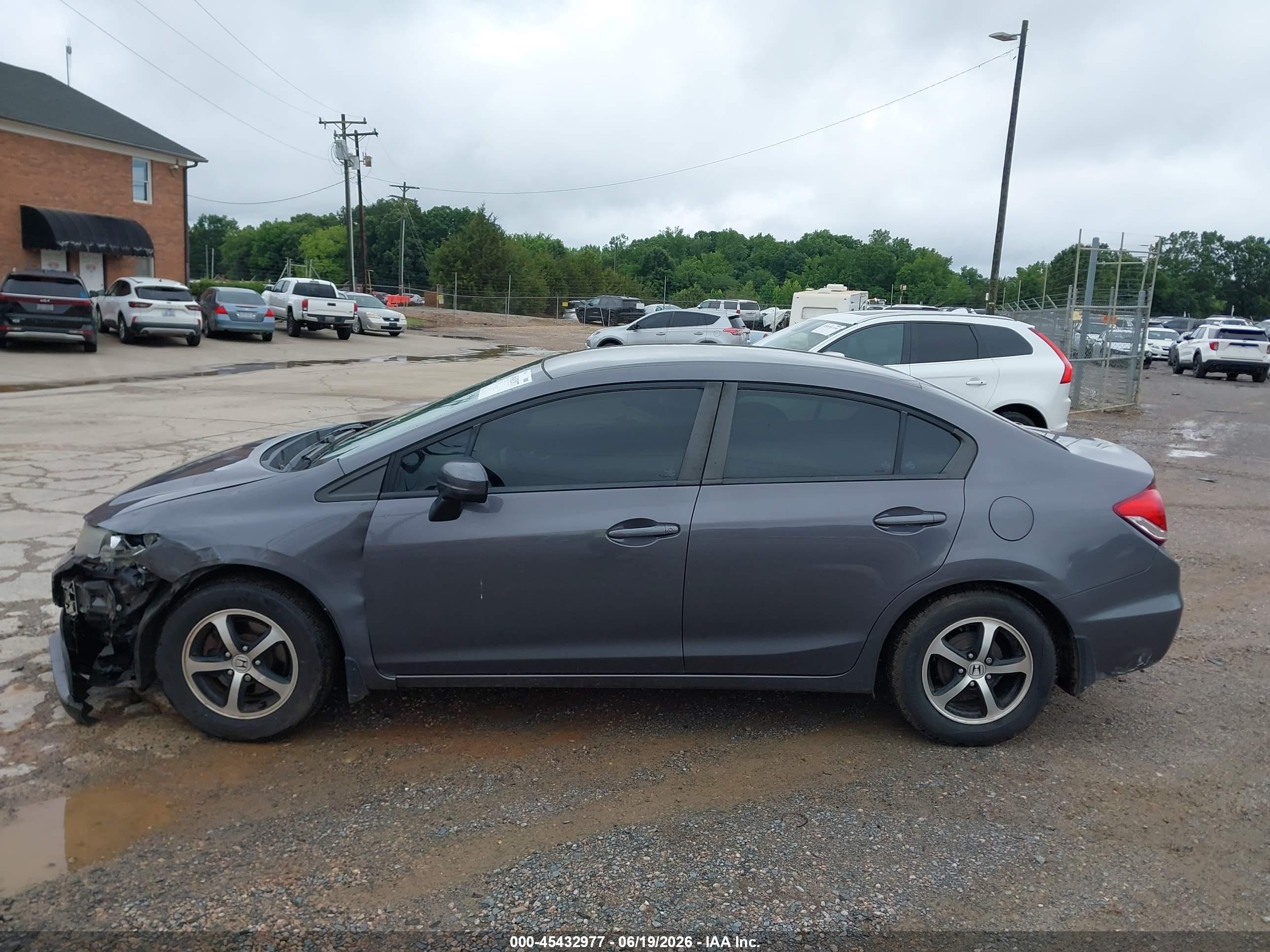 2015 Honda Civic Se Gray vin: 19XFB2F74FE119691