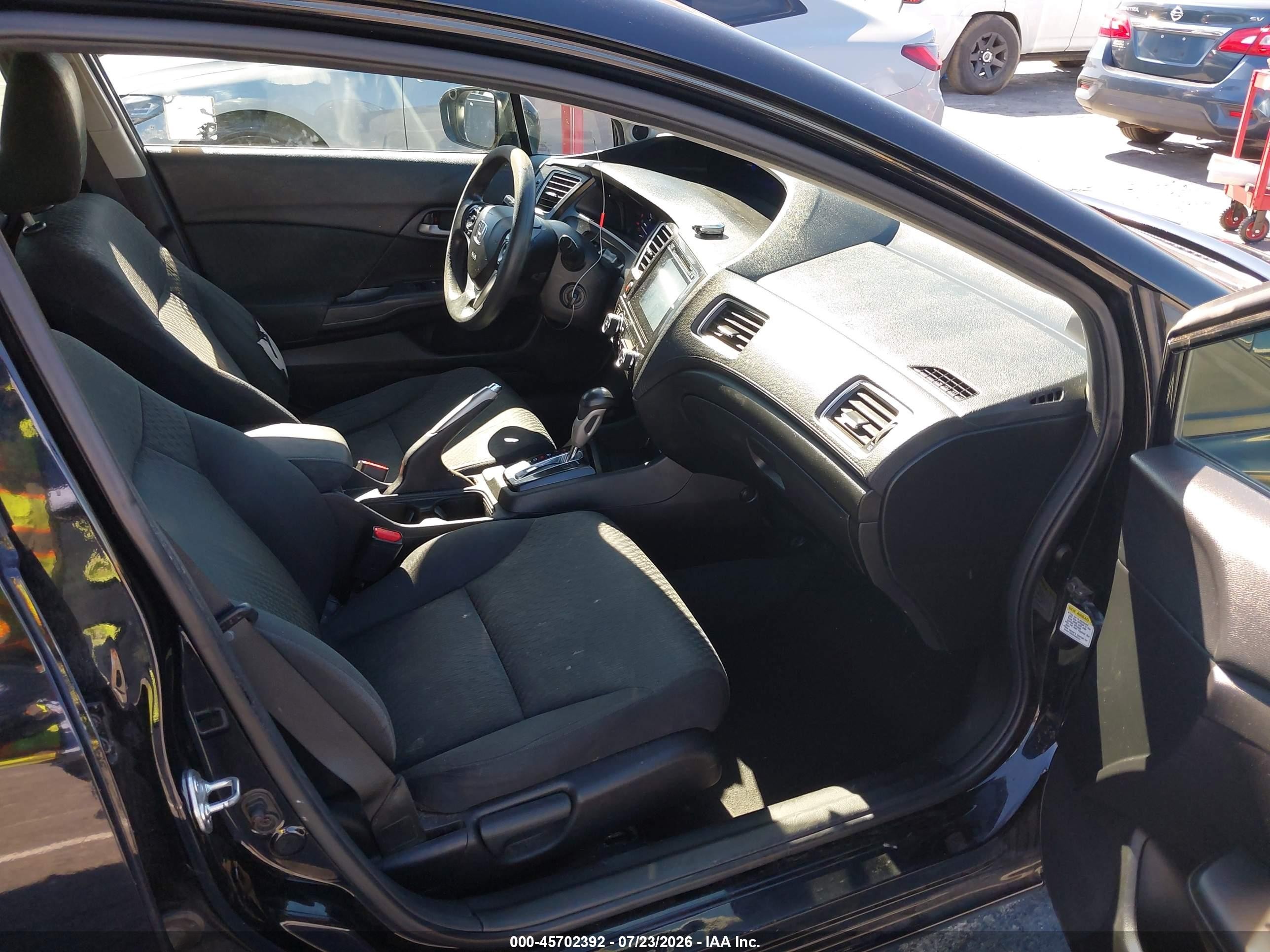 2015 Honda Civic Se Black vin: 19XFB2F74FE262009