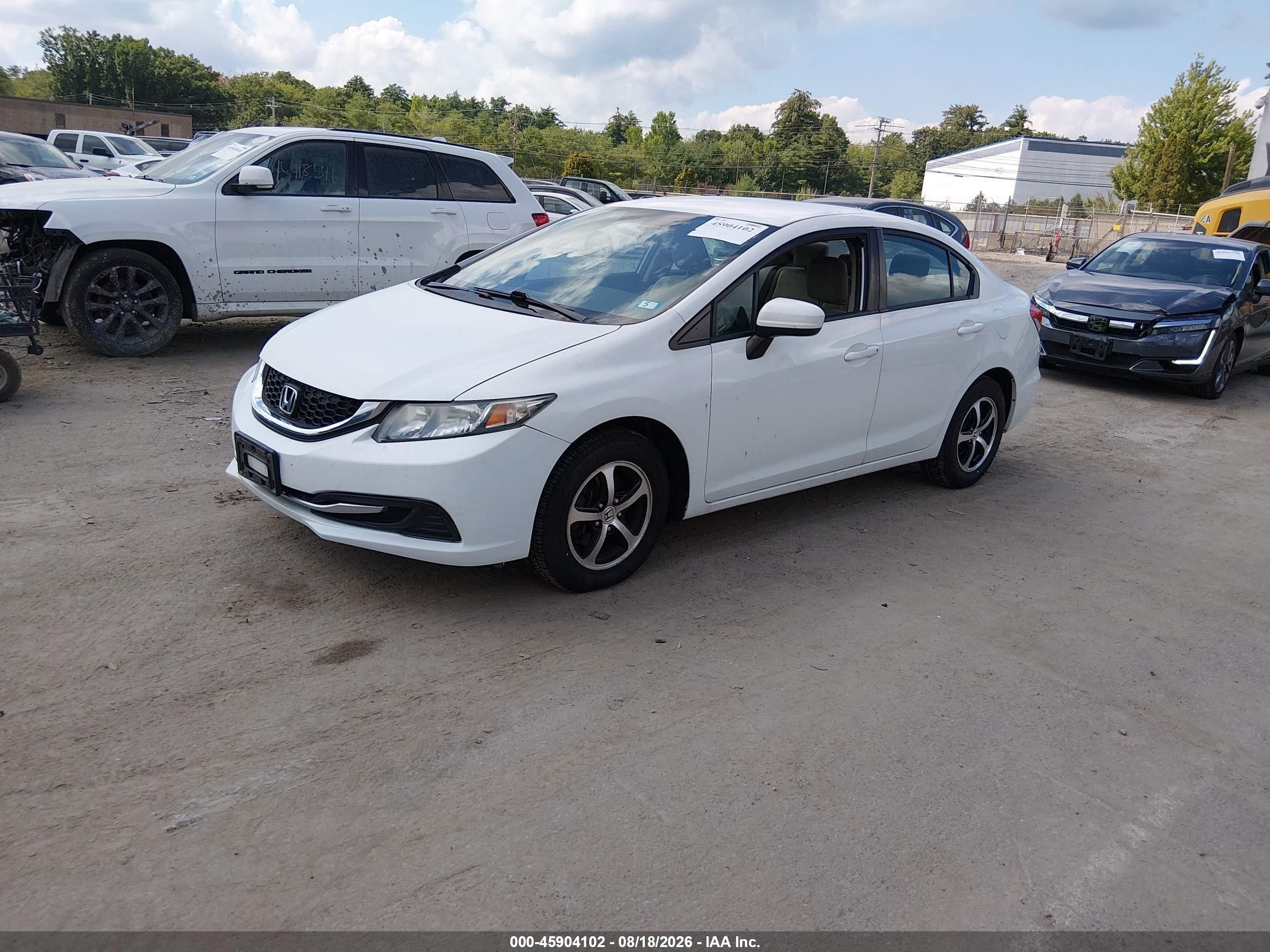2015 Honda Civic Se White vin: 19XFB2F74FE275035