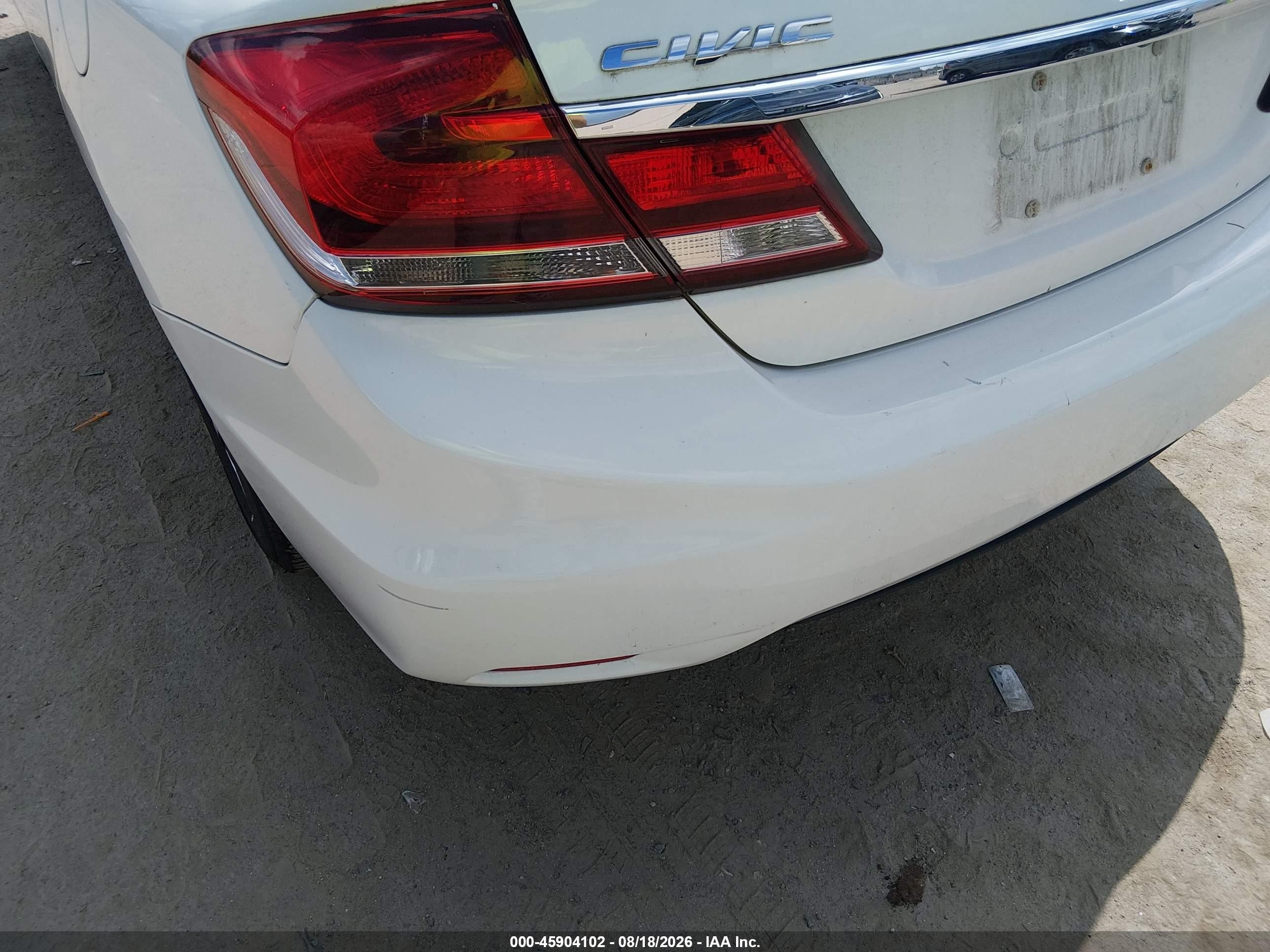 2015 Honda Civic Se White vin: 19XFB2F74FE275035