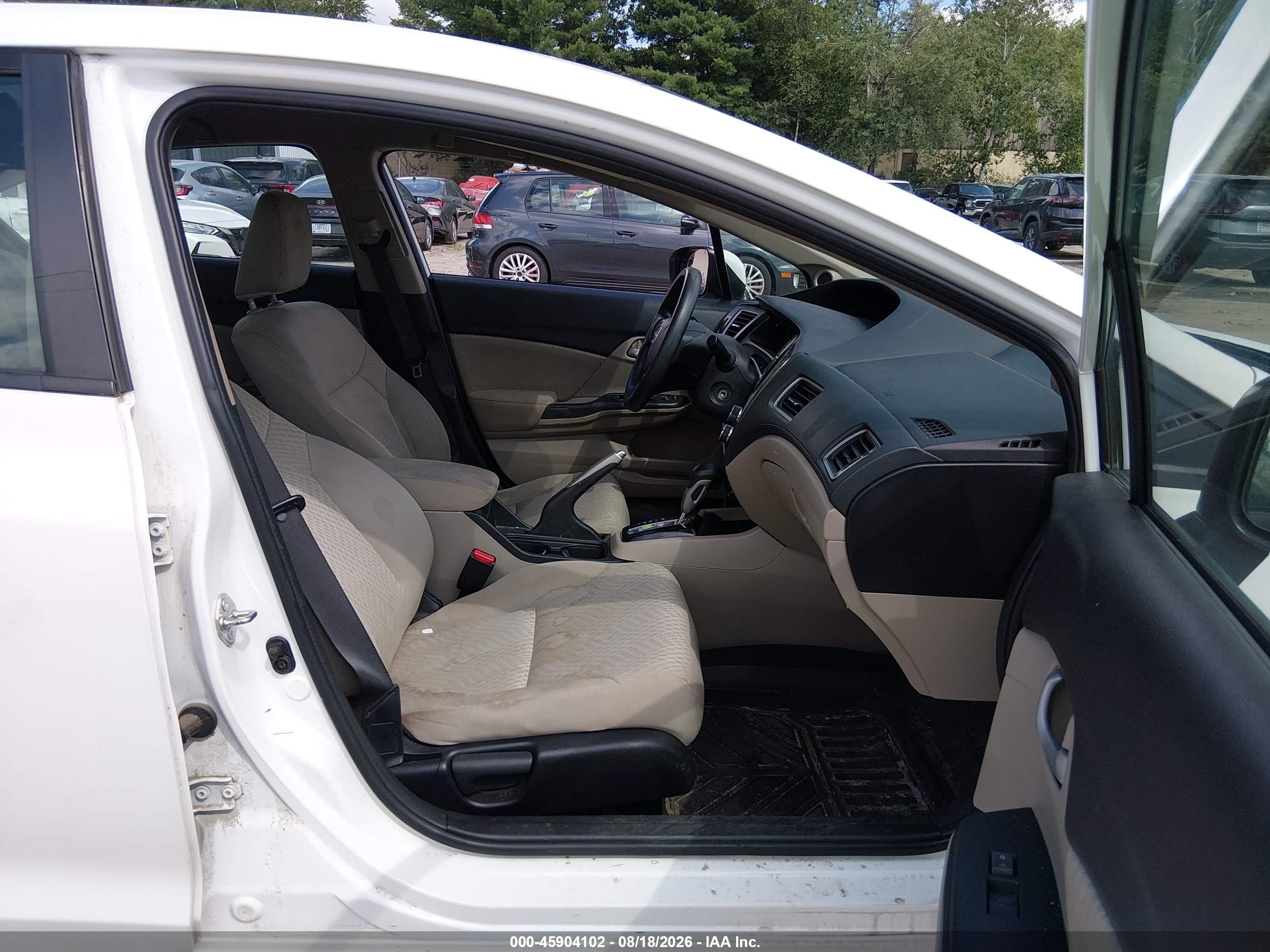 2015 Honda Civic Se White vin: 19XFB2F74FE275035