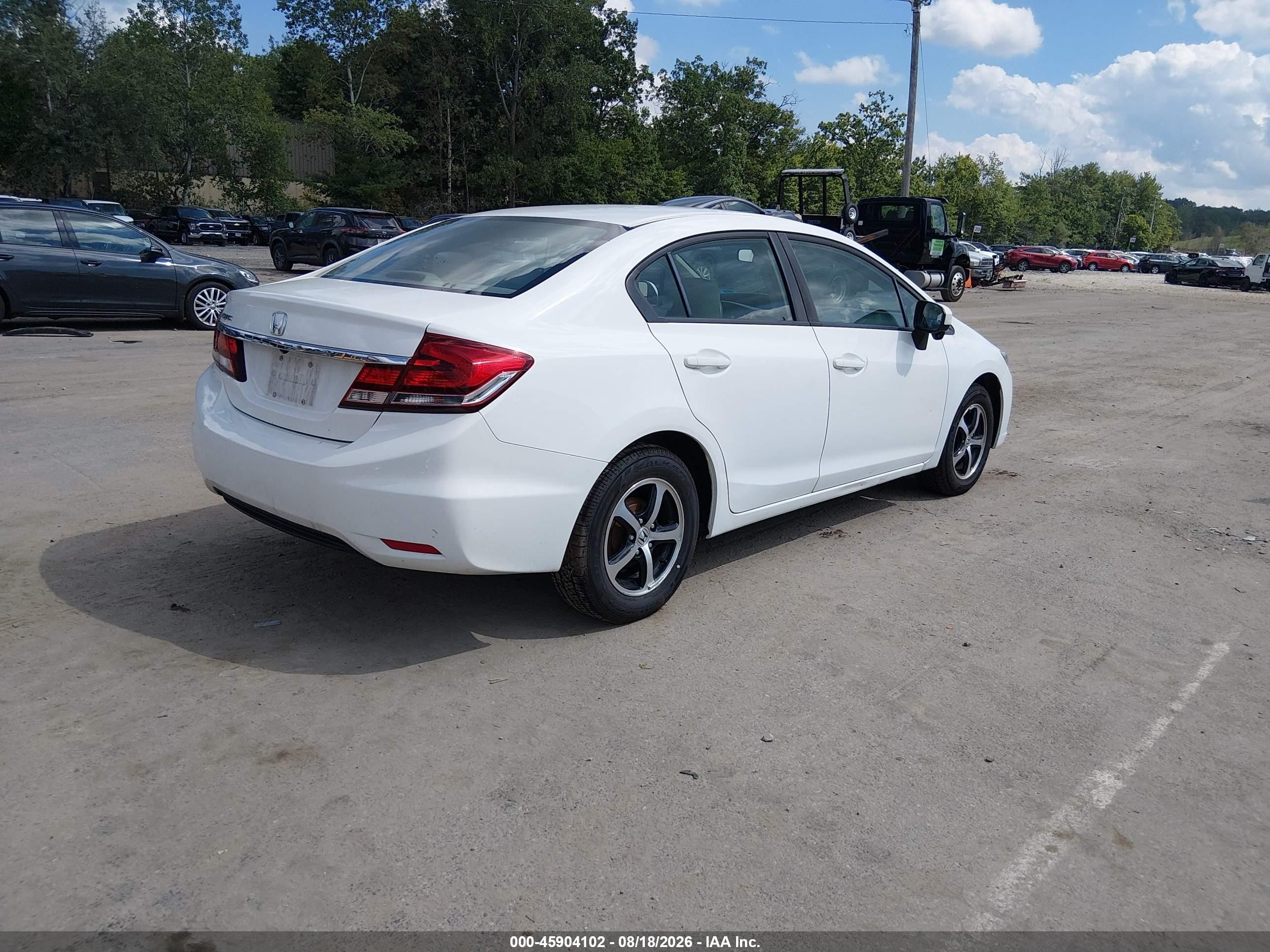 2015 Honda Civic Se White vin: 19XFB2F74FE275035