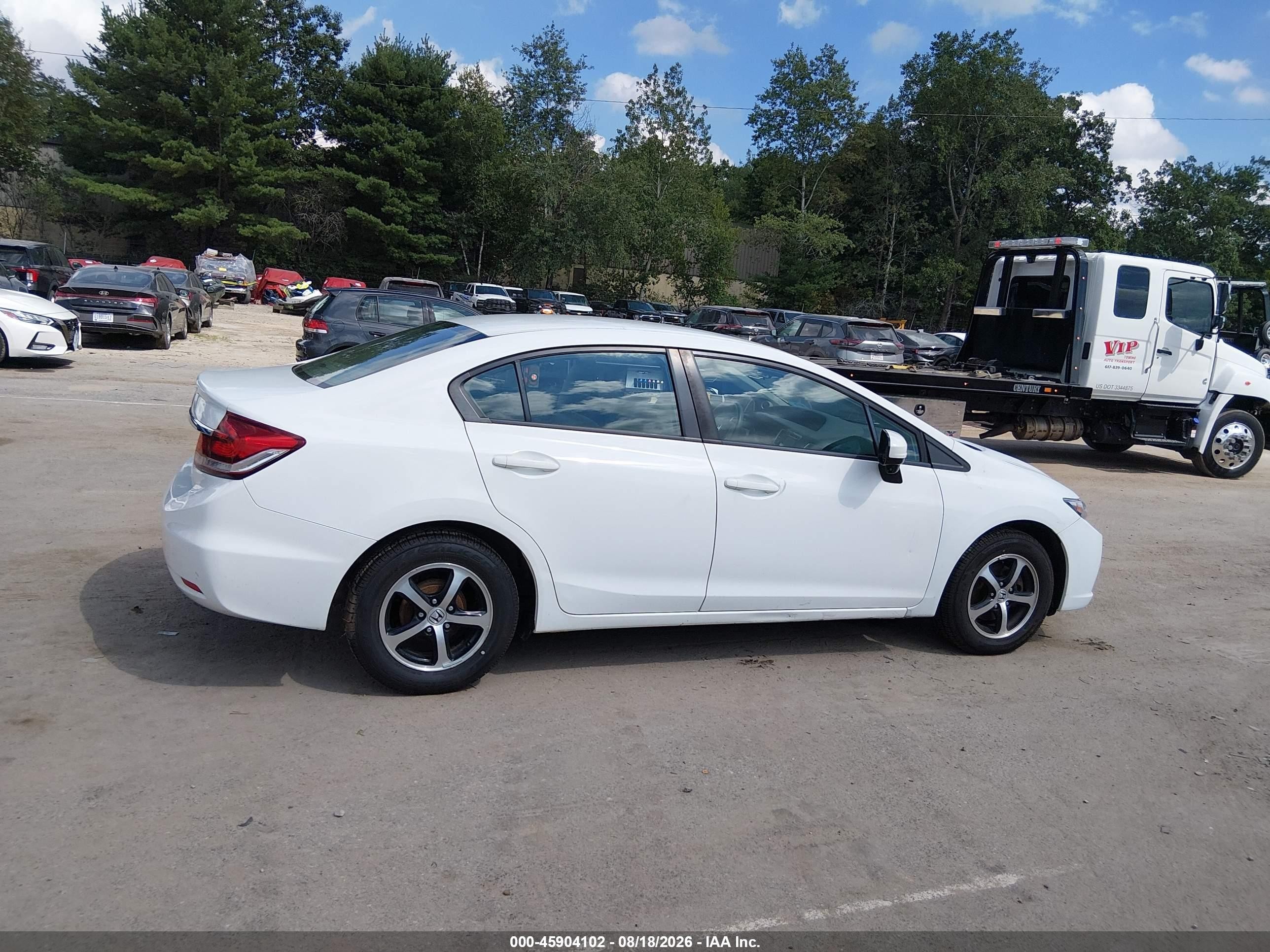 2015 Honda Civic Se White vin: 19XFB2F74FE275035