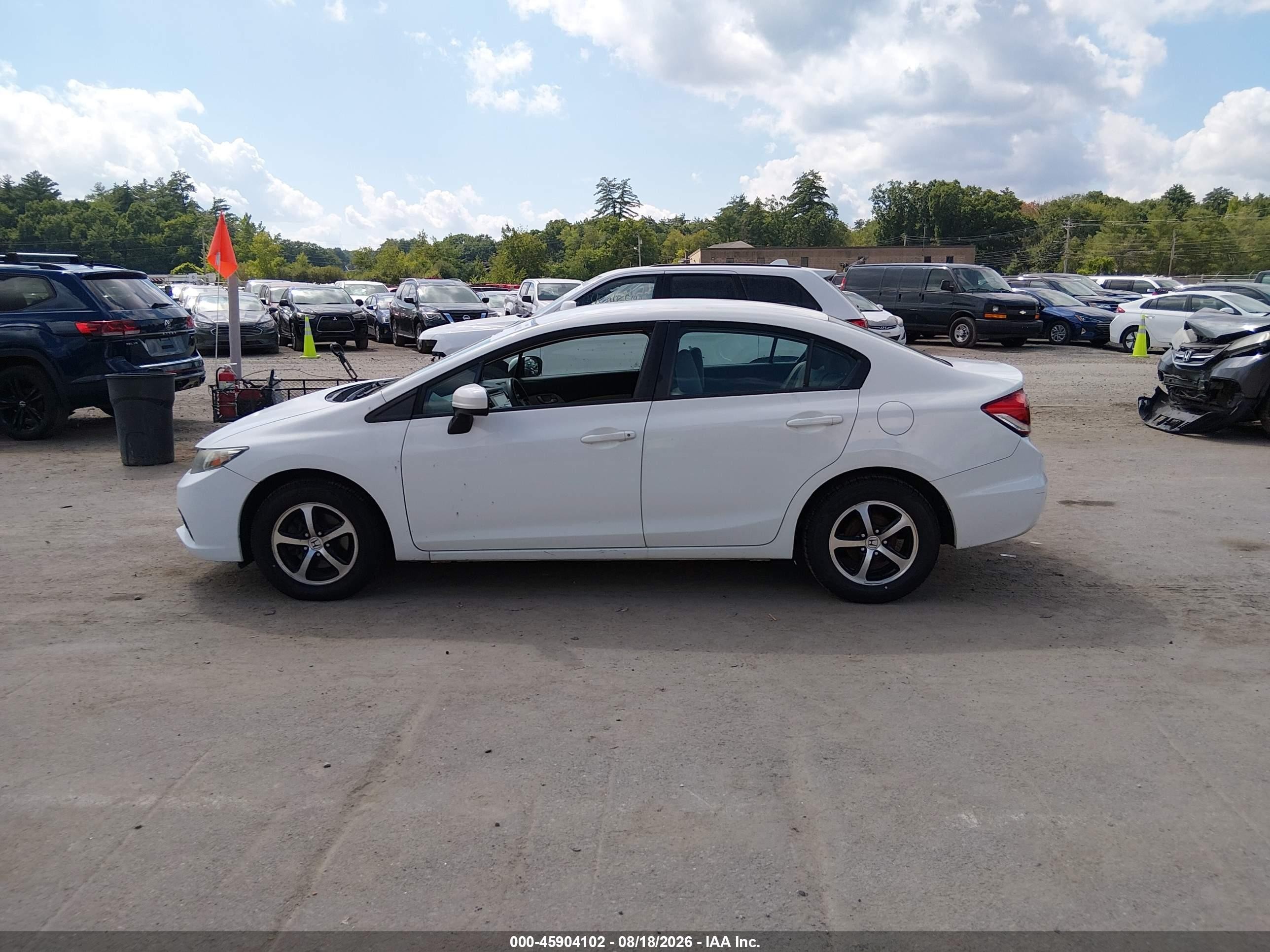 2015 Honda Civic Se White vin: 19XFB2F74FE275035