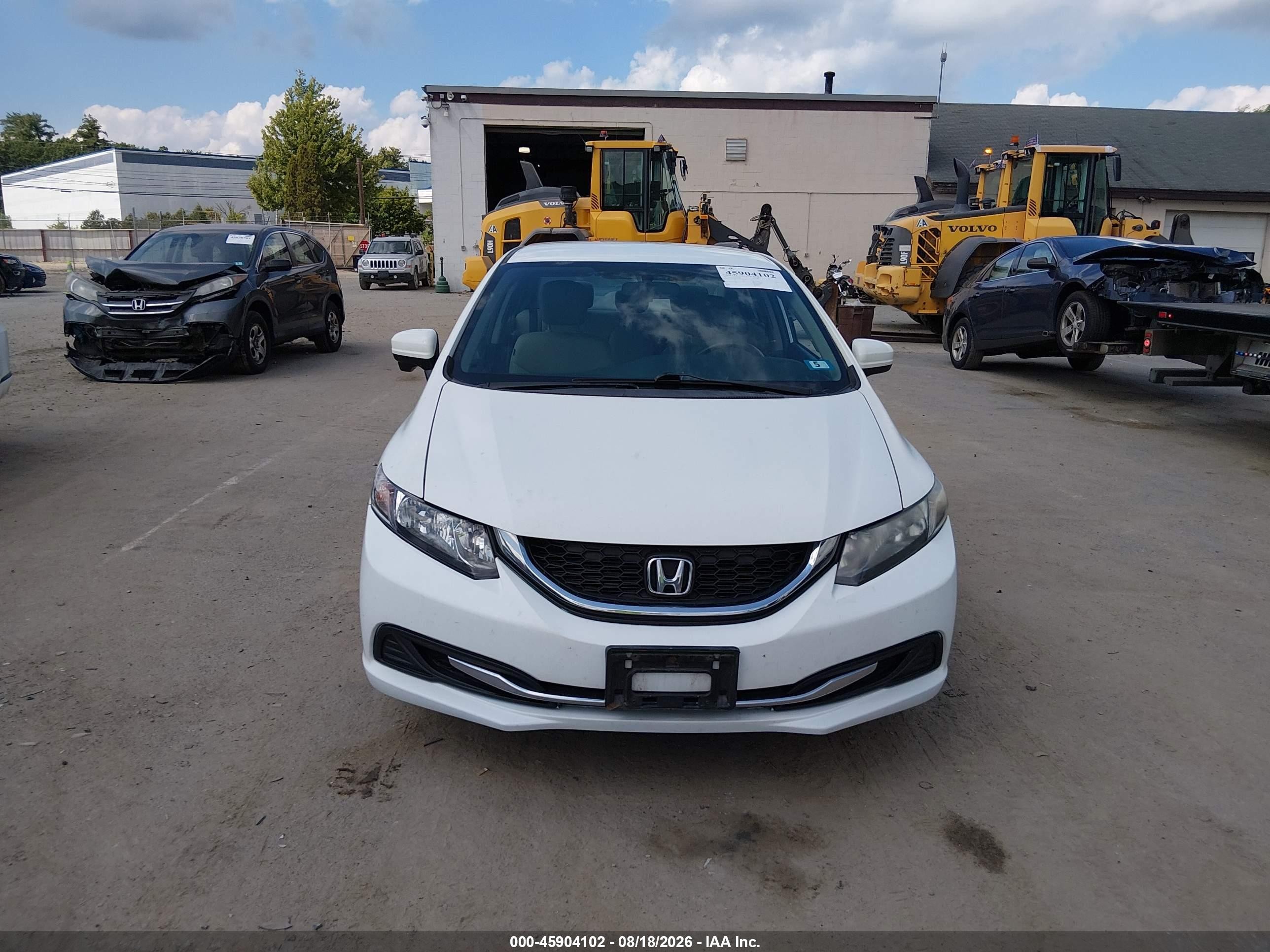 2015 Honda Civic Se White vin: 19XFB2F74FE275035