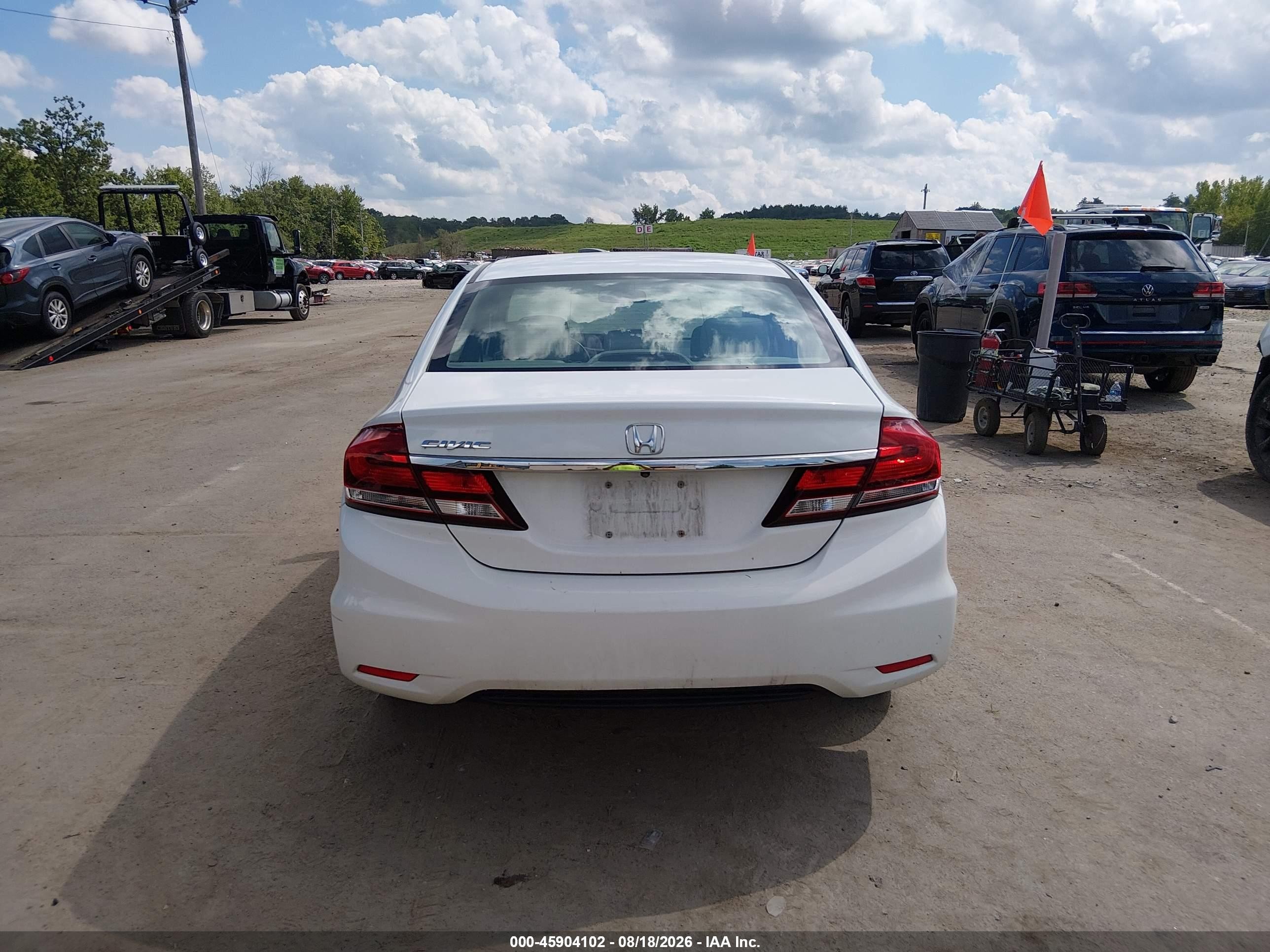 2015 Honda Civic Se White vin: 19XFB2F74FE275035