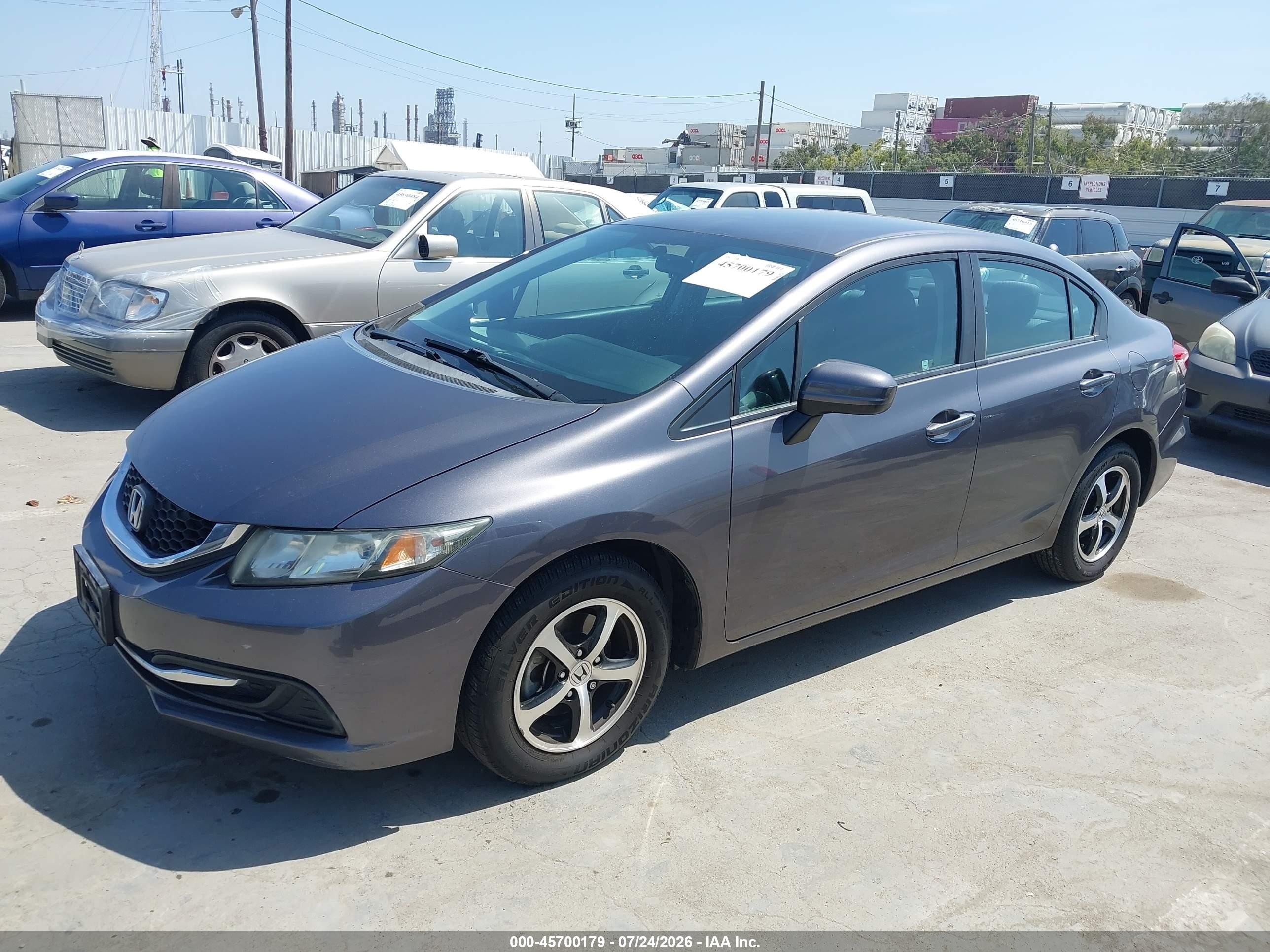 2015 Honda Civic Se Gray vin: 19XFB2F74FE299058