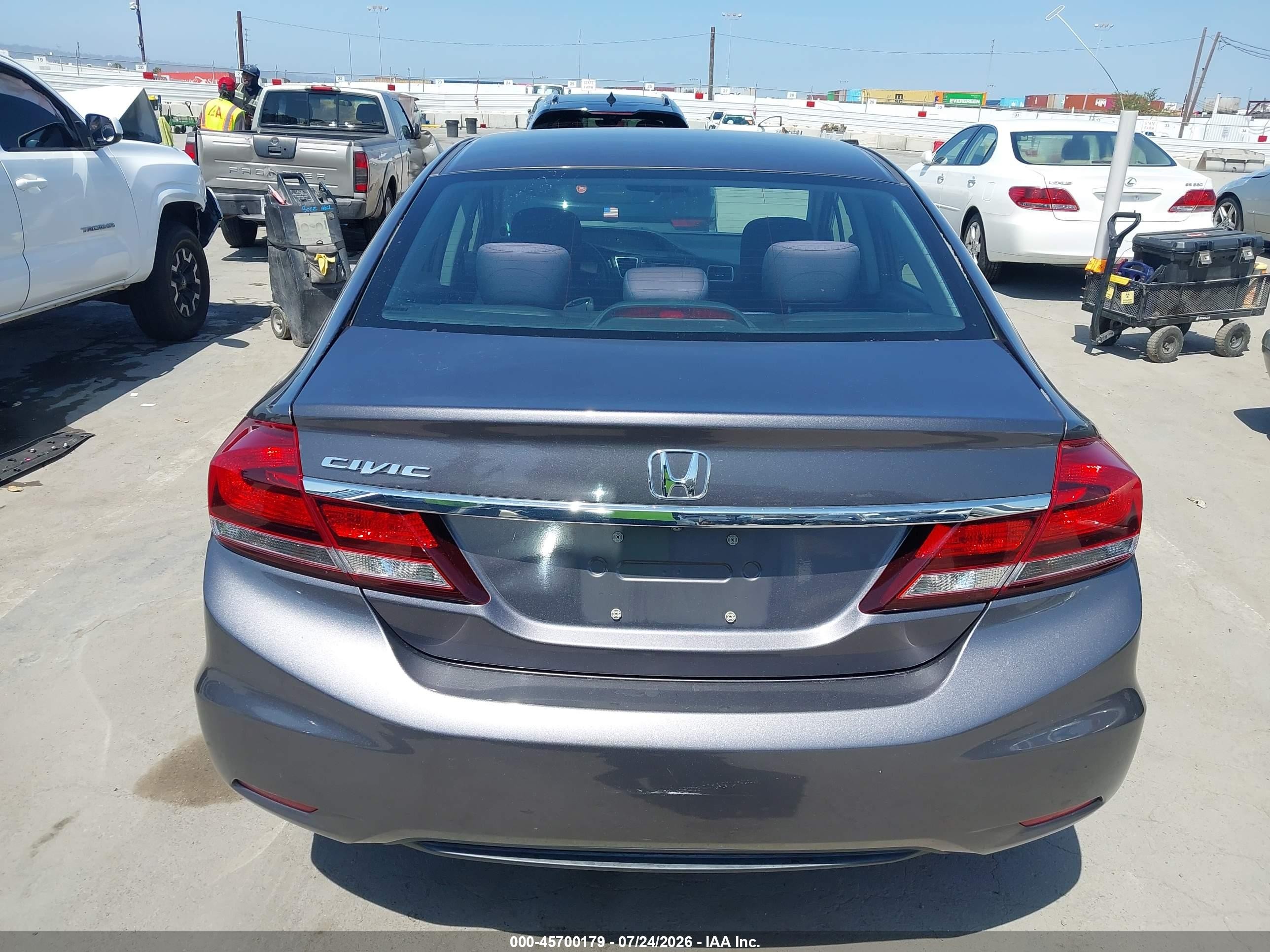 2015 Honda Civic Se Gray vin: 19XFB2F74FE299058