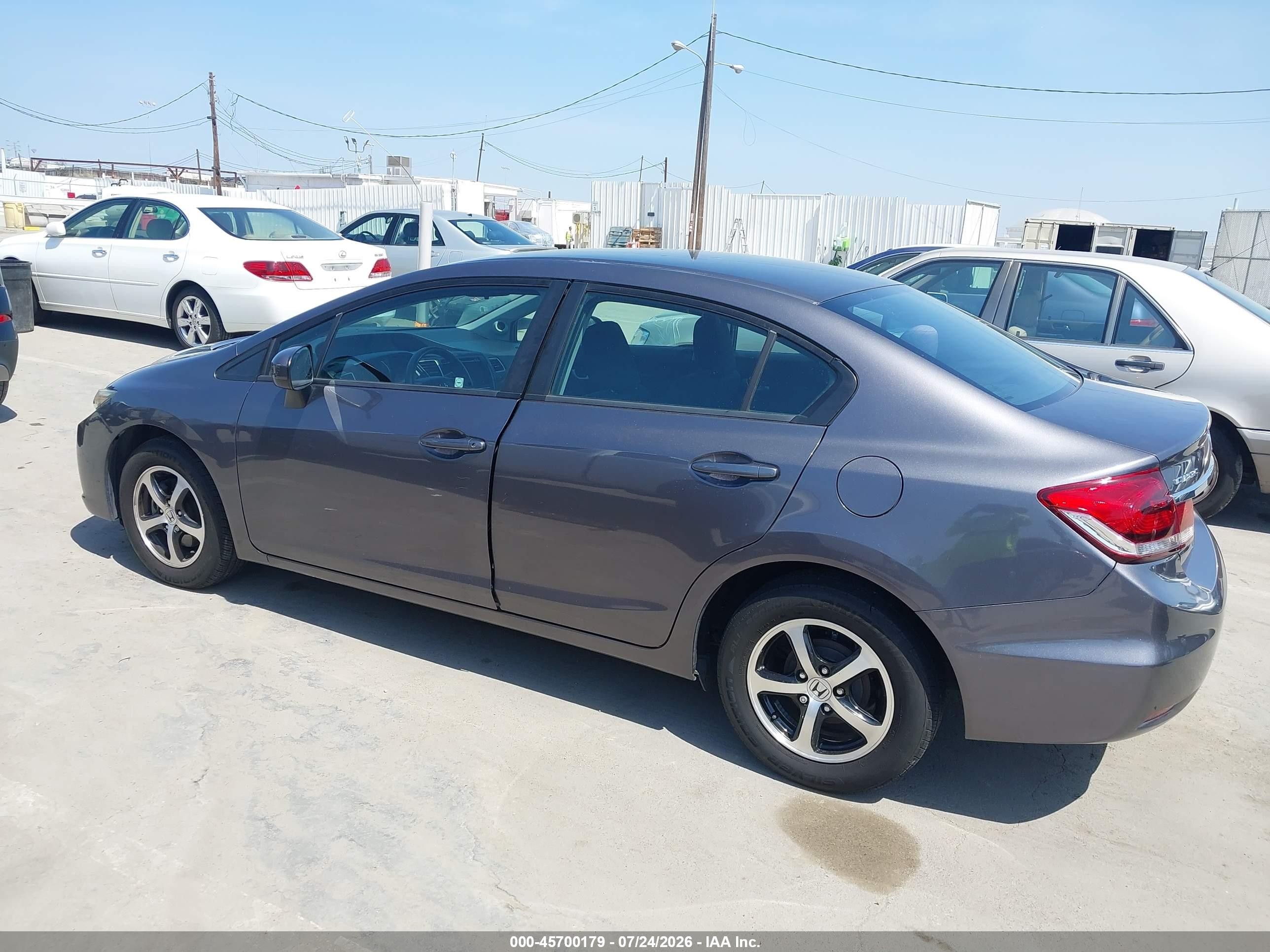 2015 Honda Civic Se Gray vin: 19XFB2F74FE299058