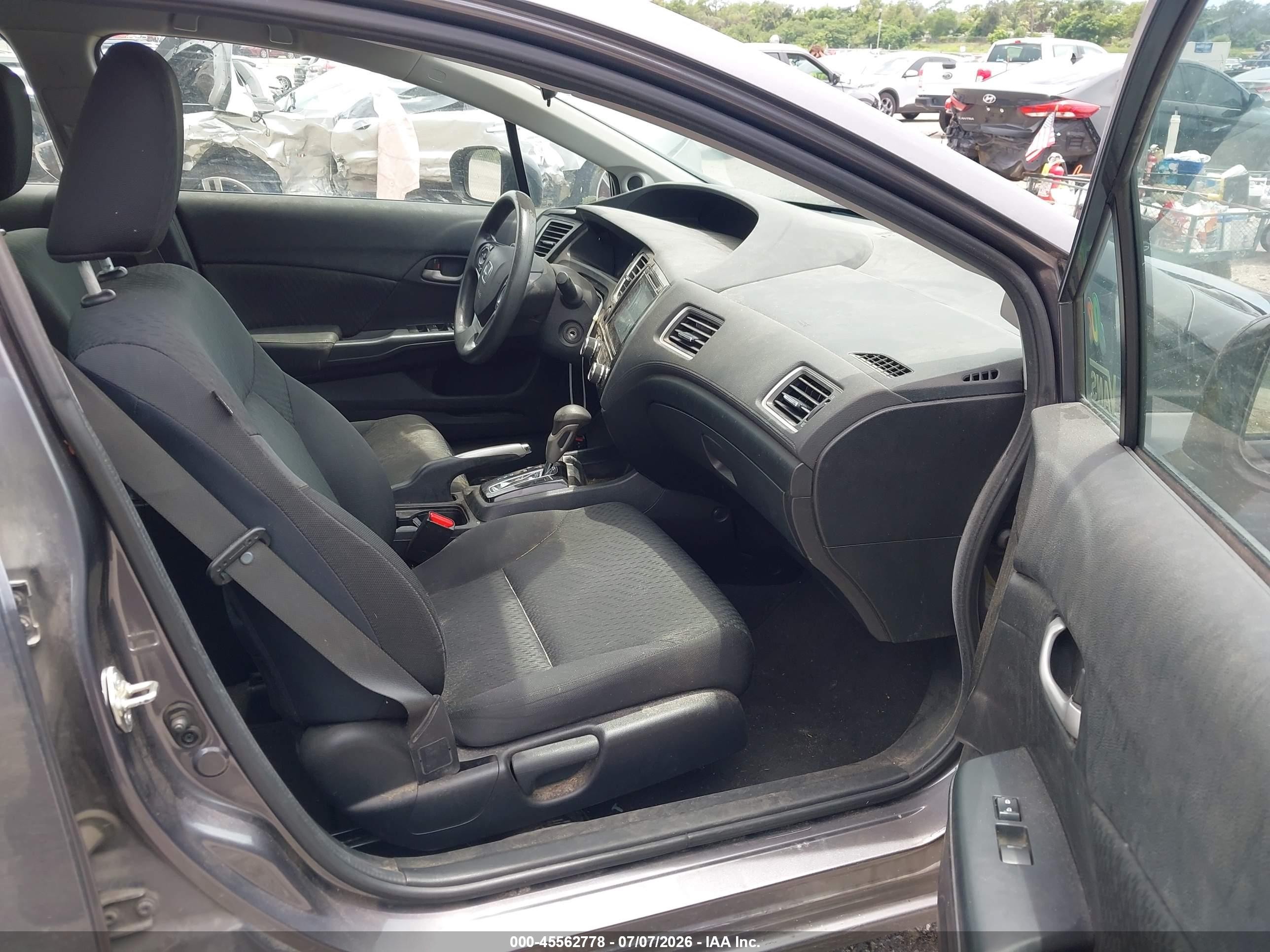 2015 Honda Civic Se Gray vin: 19XFB2F75FE010785