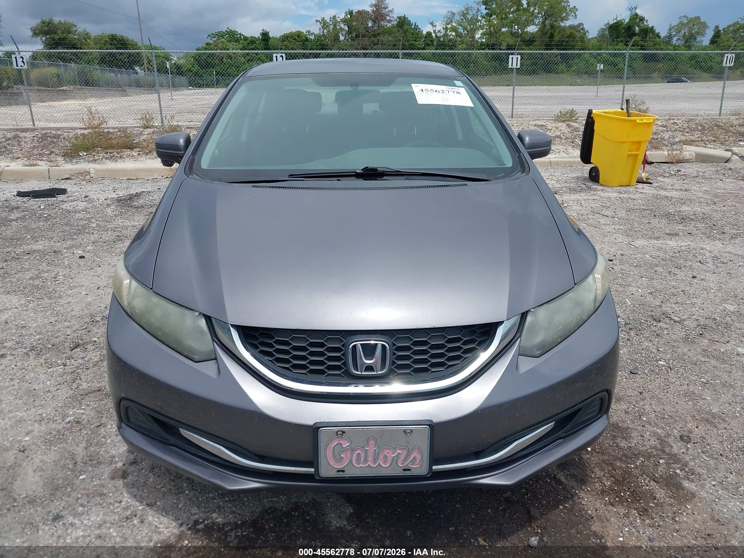 2015 Honda Civic Se Gray vin: 19XFB2F75FE010785