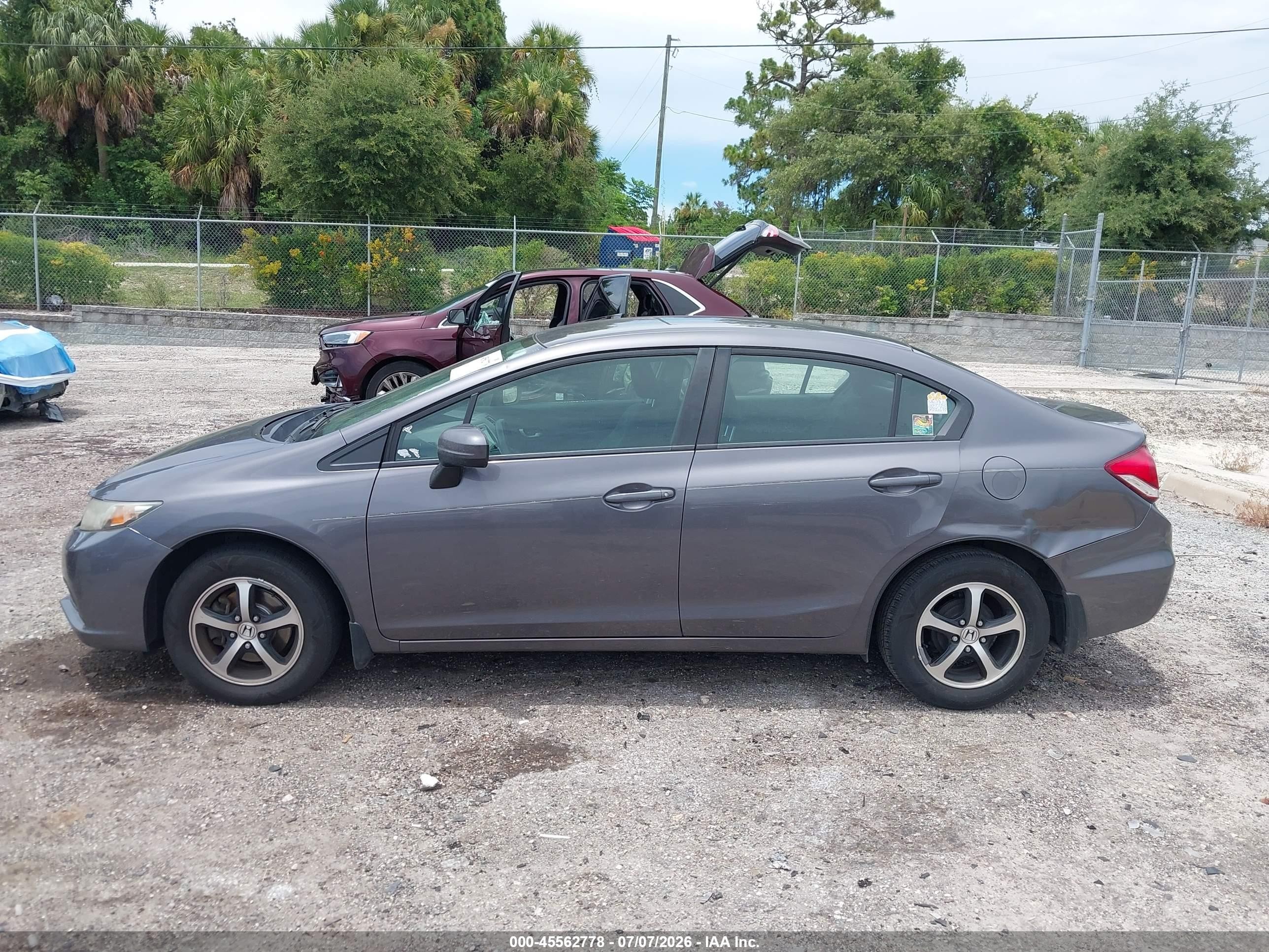 2015 Honda Civic Se Gray vin: 19XFB2F75FE010785