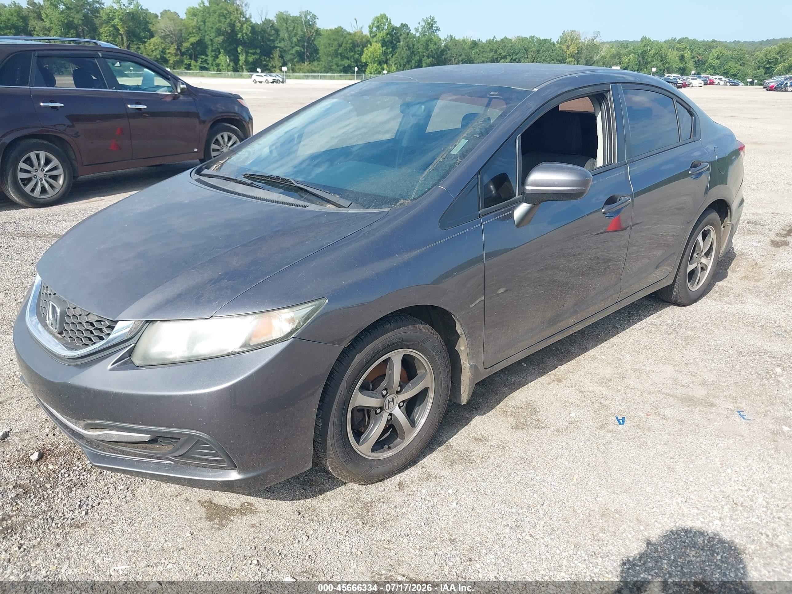 2015 Honda Civic Se Серый vin: 19XFB2F75FE027232