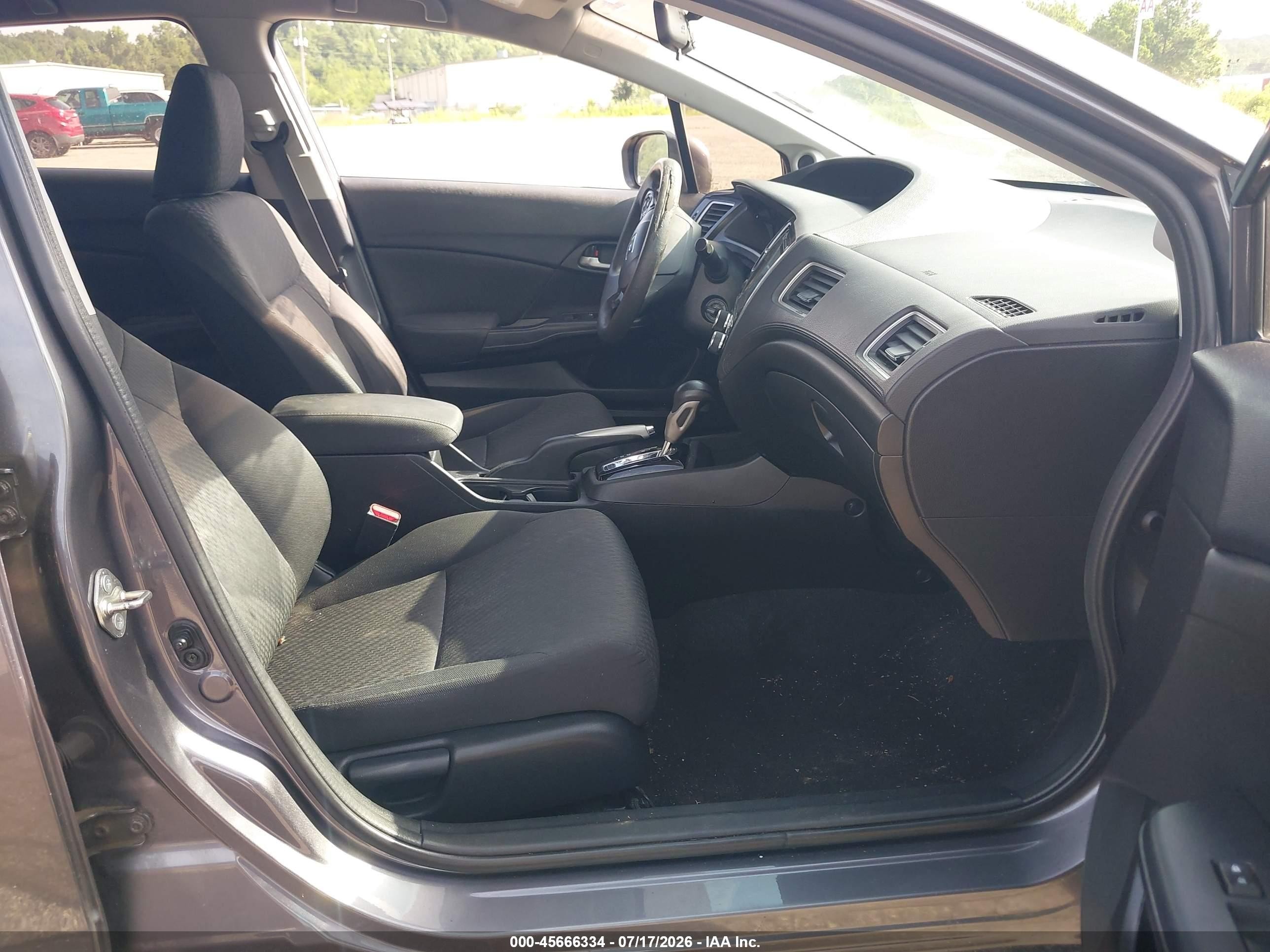 2015 Honda Civic Se Серый vin: 19XFB2F75FE027232