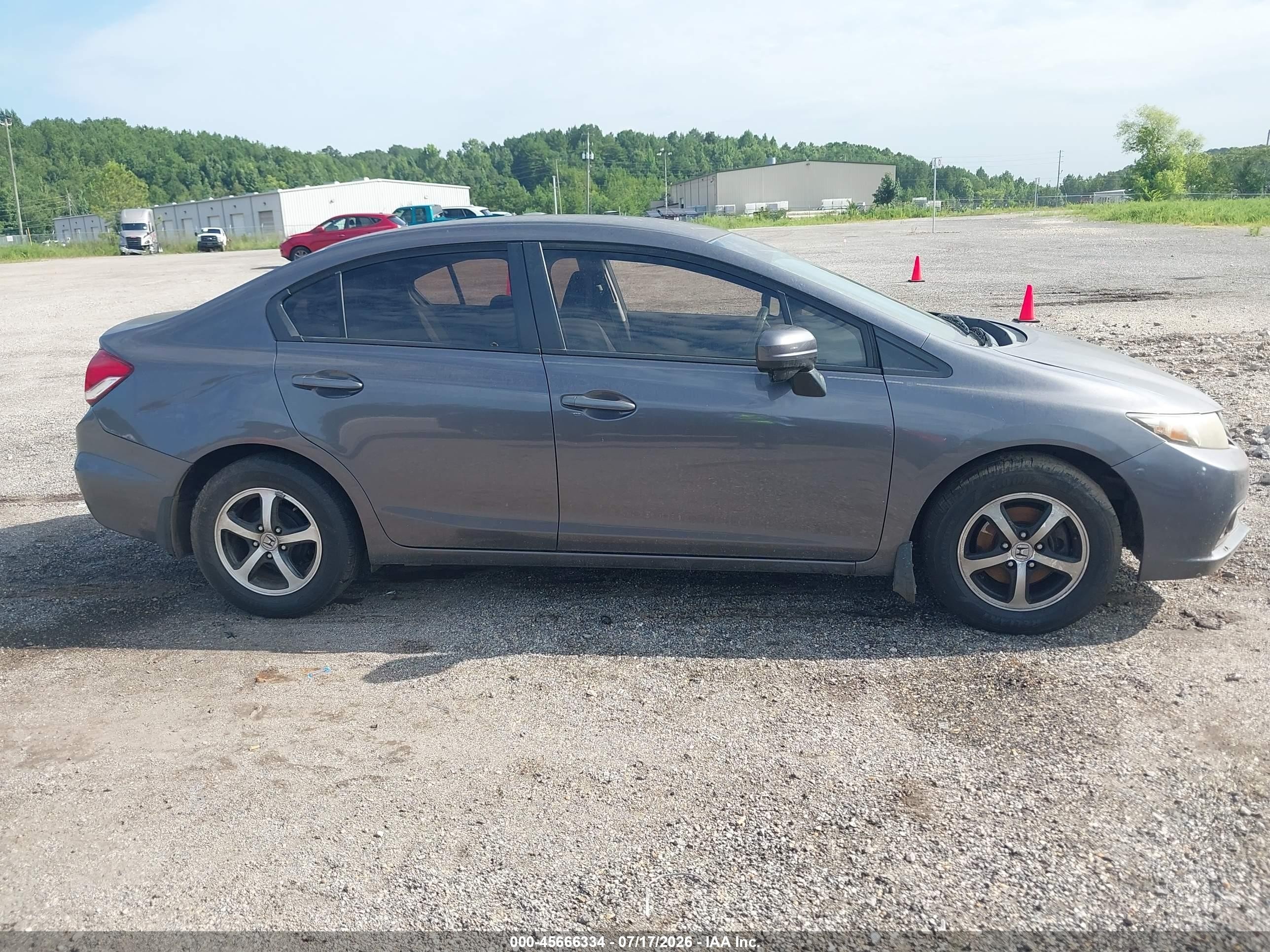 2015 Honda Civic Se Серый vin: 19XFB2F75FE027232