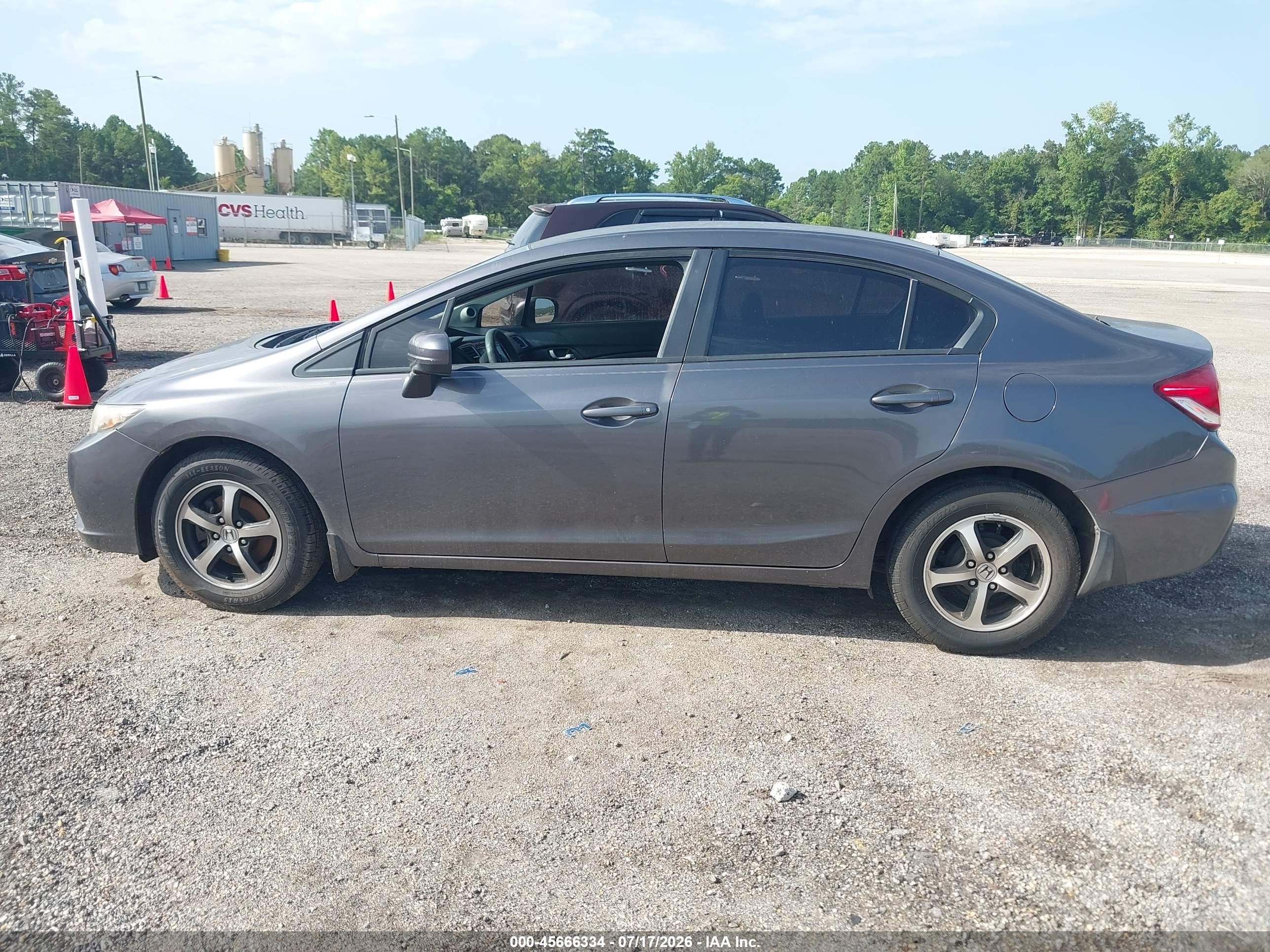 2015 Honda Civic Se Серый vin: 19XFB2F75FE027232