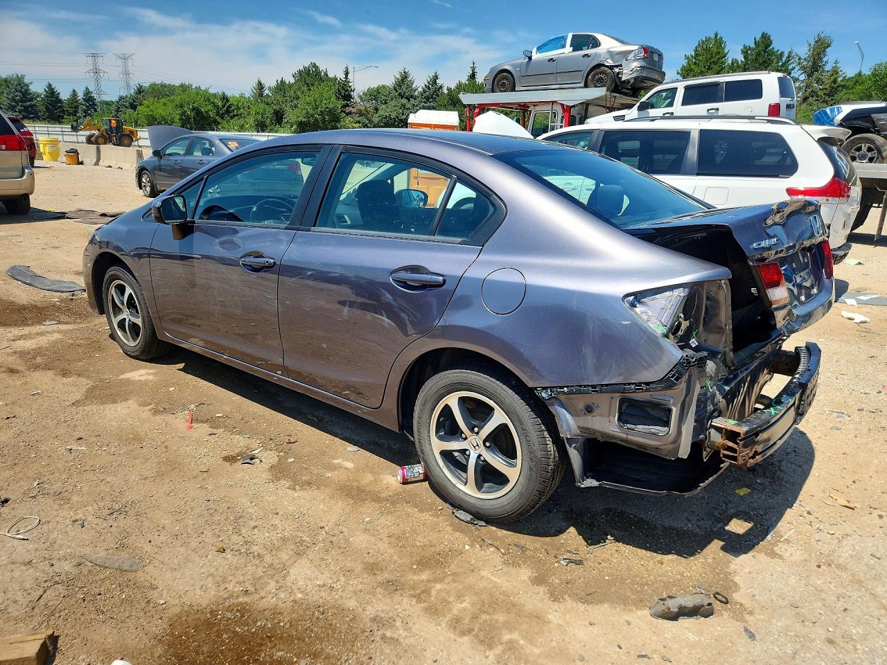 2015 Honda Civic Se Серый vin: 19XFB2F75FE047142