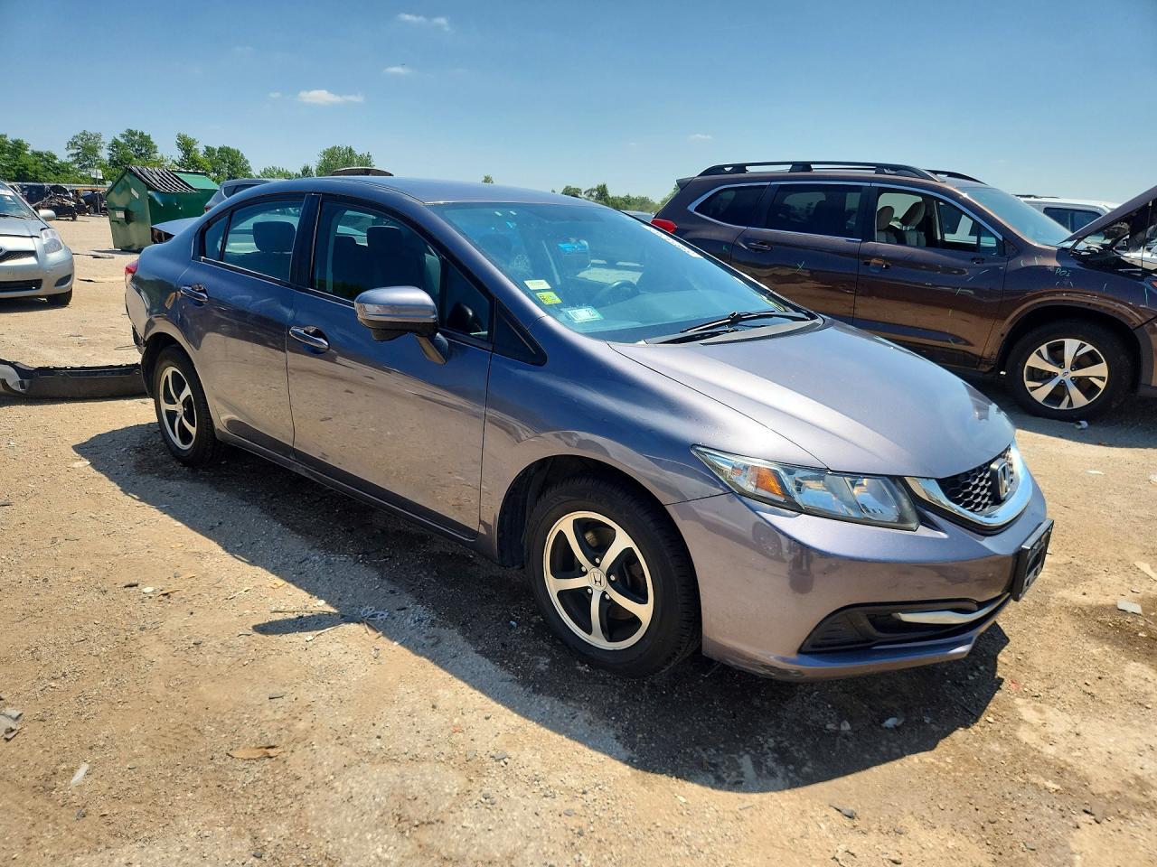 2015 Honda Civic Se Серый vin: 19XFB2F75FE047142