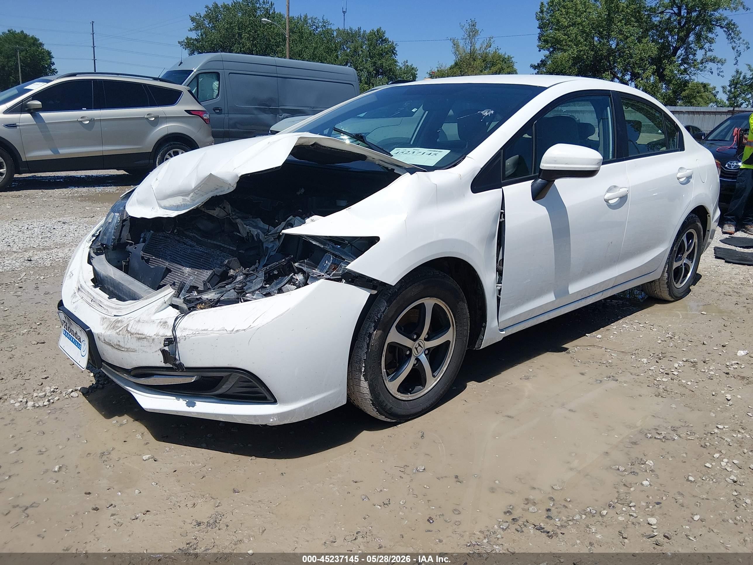 2015 Honda Civic Se White vin: 19XFB2F75FE109073