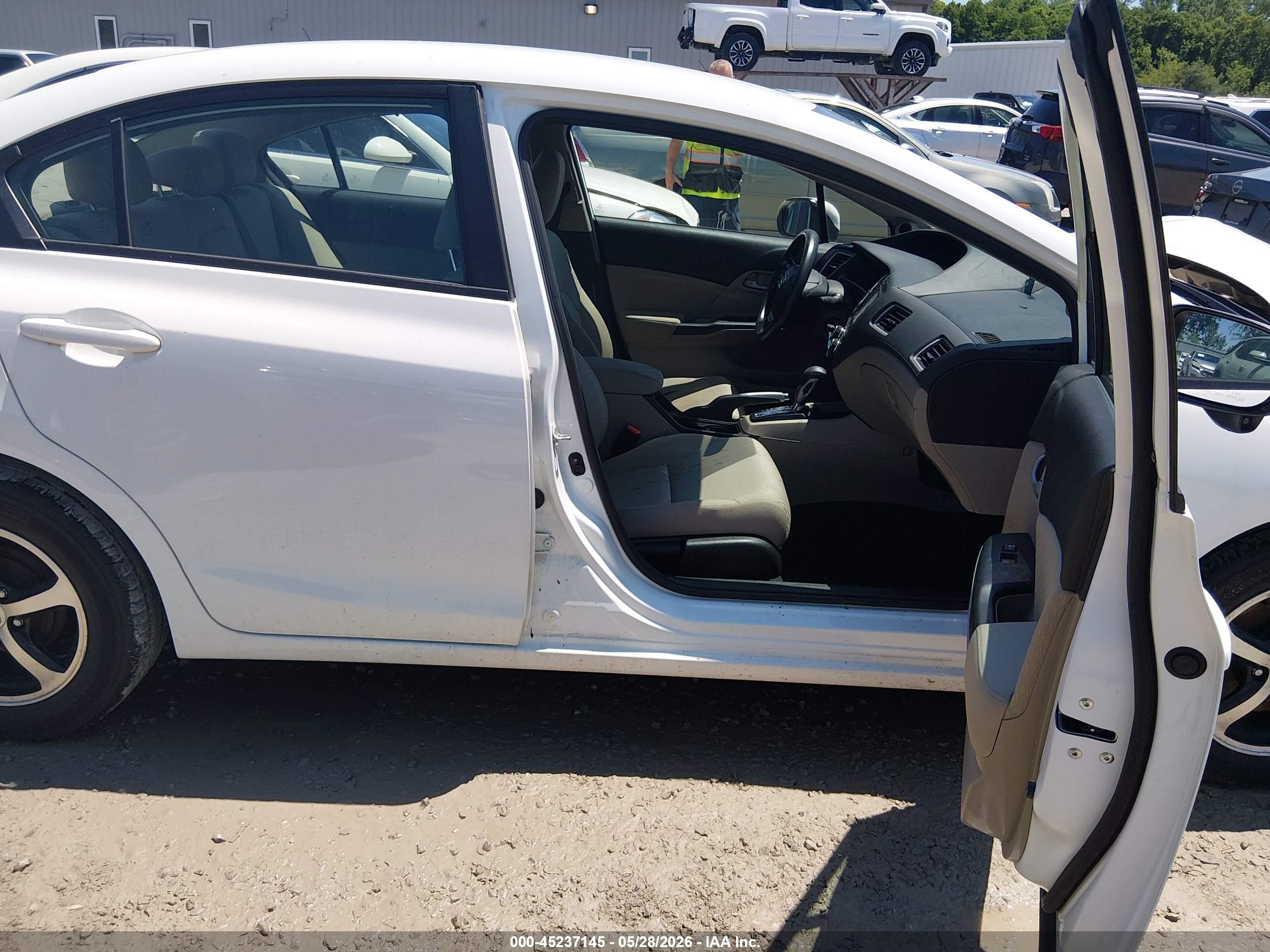 2015 Honda Civic Se White vin: 19XFB2F75FE109073