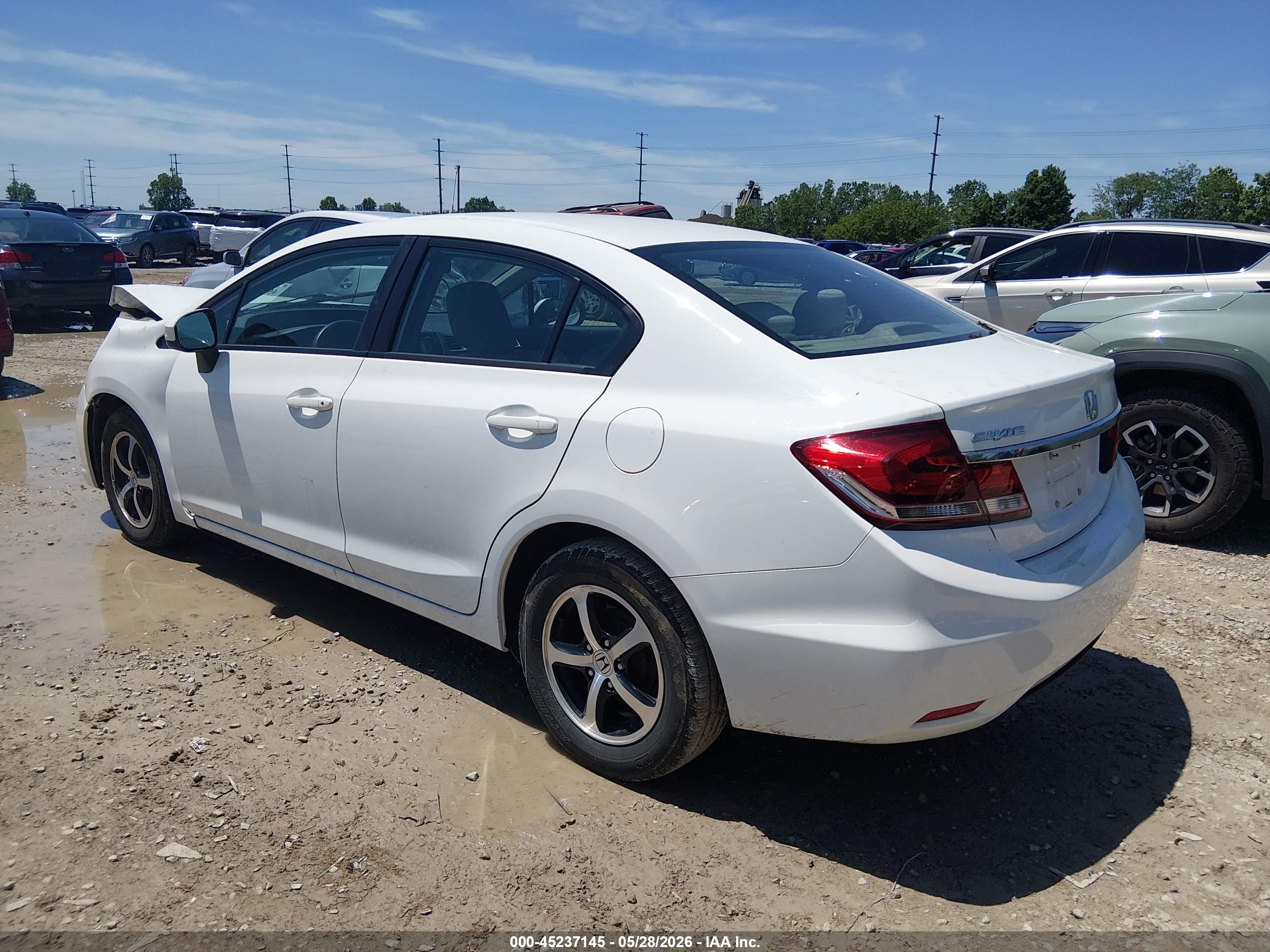 2015 Honda Civic Se White vin: 19XFB2F75FE109073