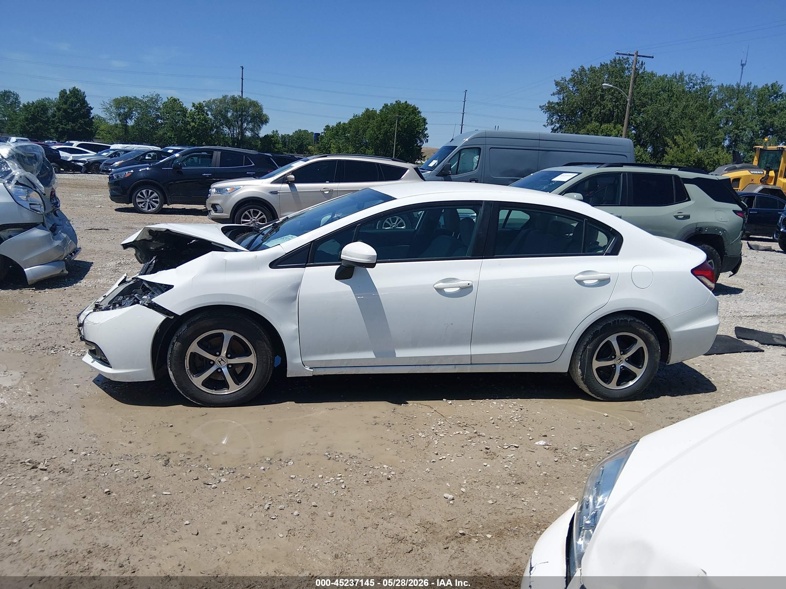 2015 Honda Civic Se White vin: 19XFB2F75FE109073