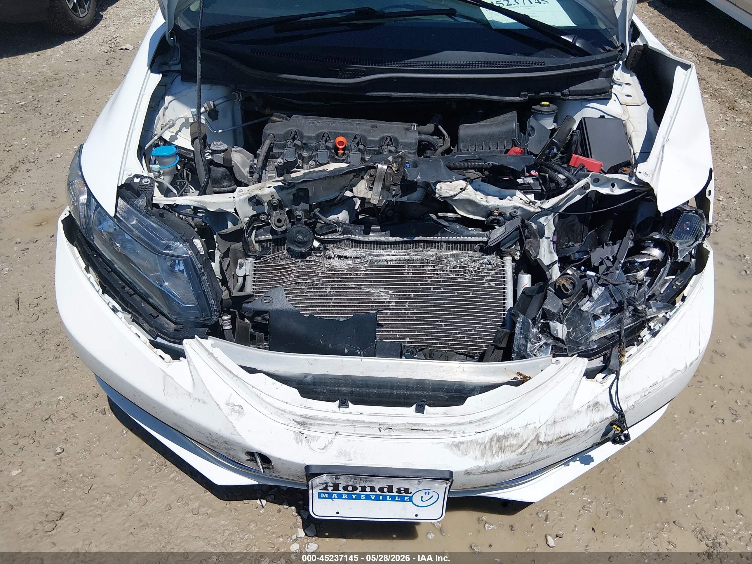 2015 Honda Civic Se White vin: 19XFB2F75FE109073