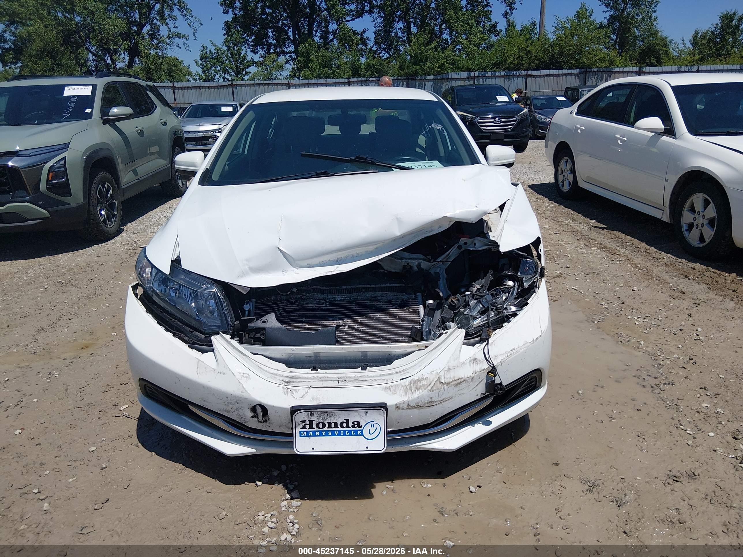 2015 Honda Civic Se White vin: 19XFB2F75FE109073