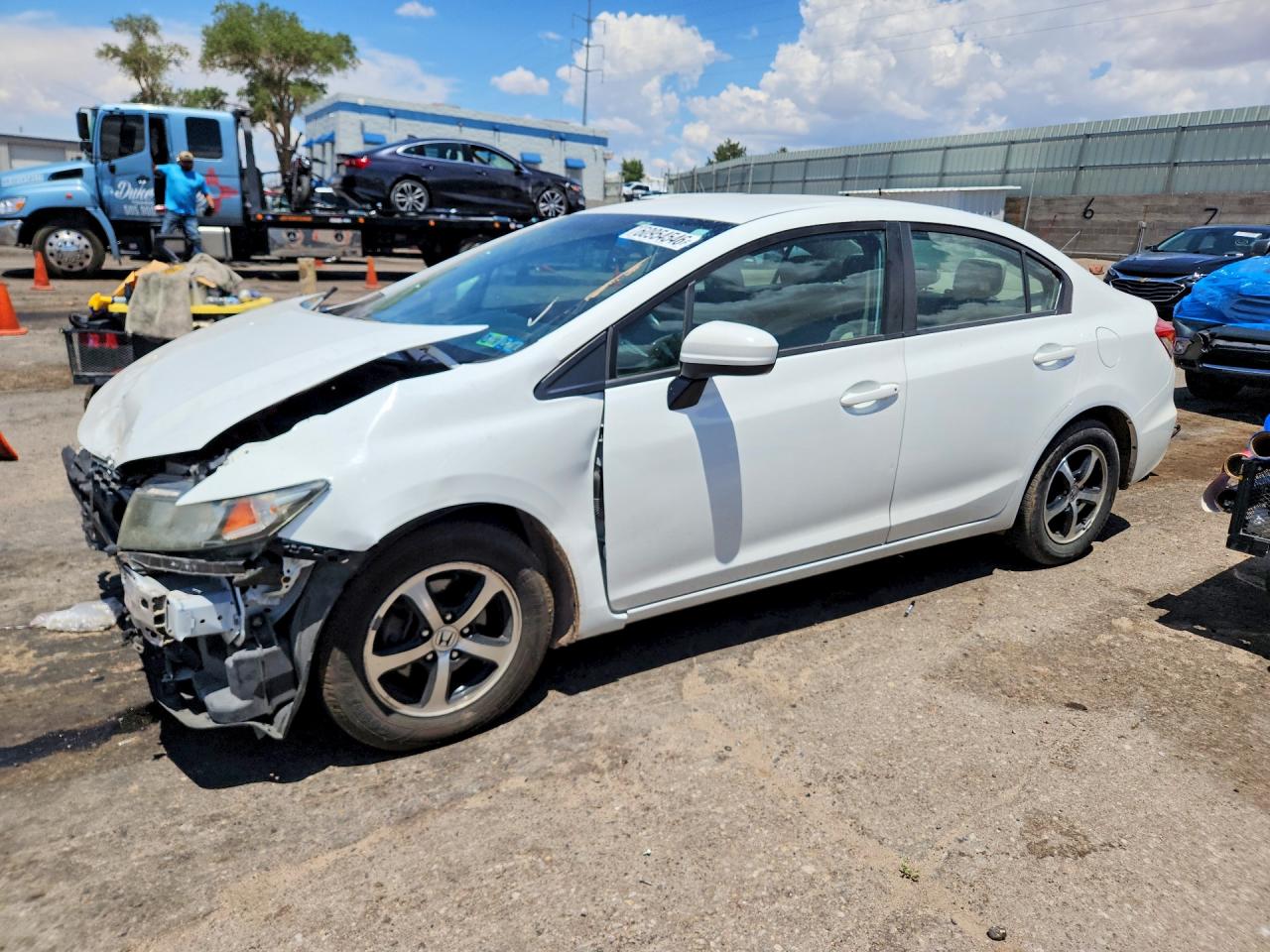 2015 Honda Civic Se White vin: 19XFB2F75FE109722