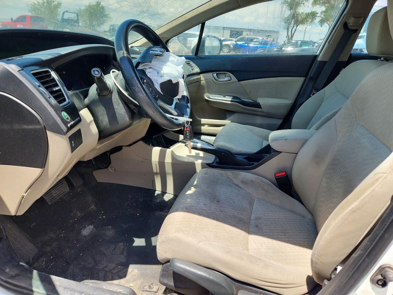 2015 Honda Civic Se White vin: 19XFB2F75FE109722