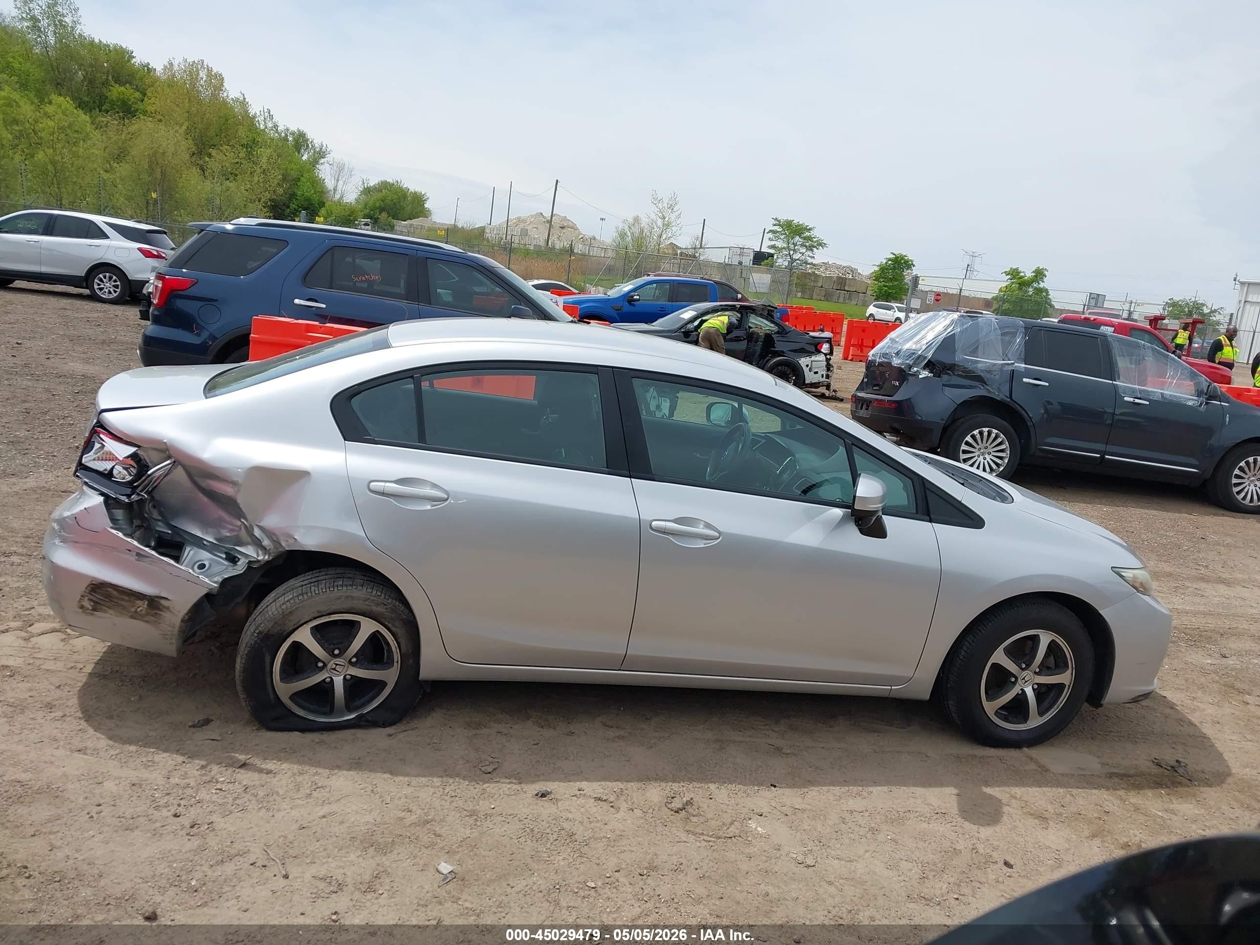 2015 Honda Civic Se Серебряный vin: 19XFB2F75FE232792