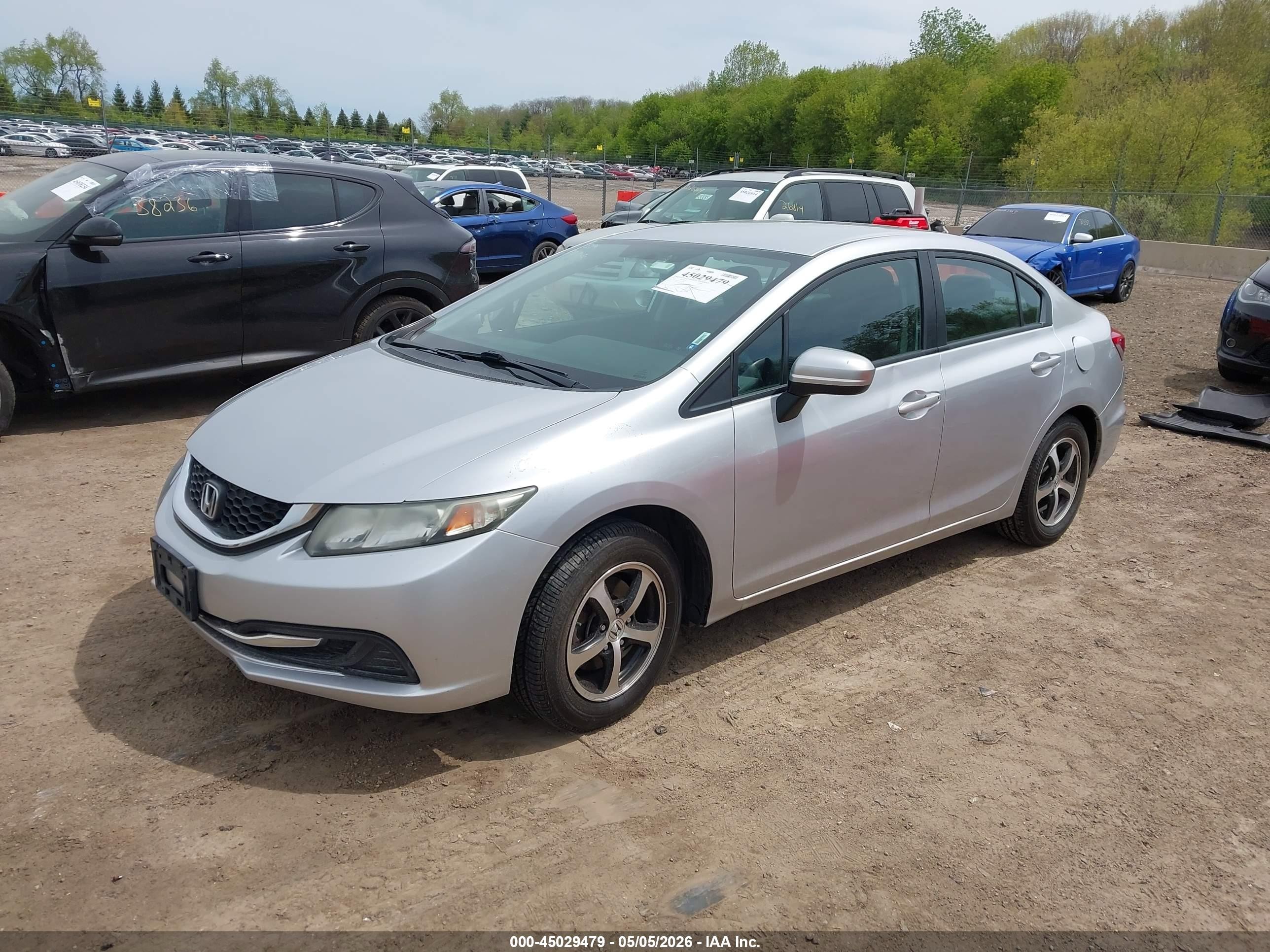 2015 Honda Civic Se Серебряный vin: 19XFB2F75FE232792