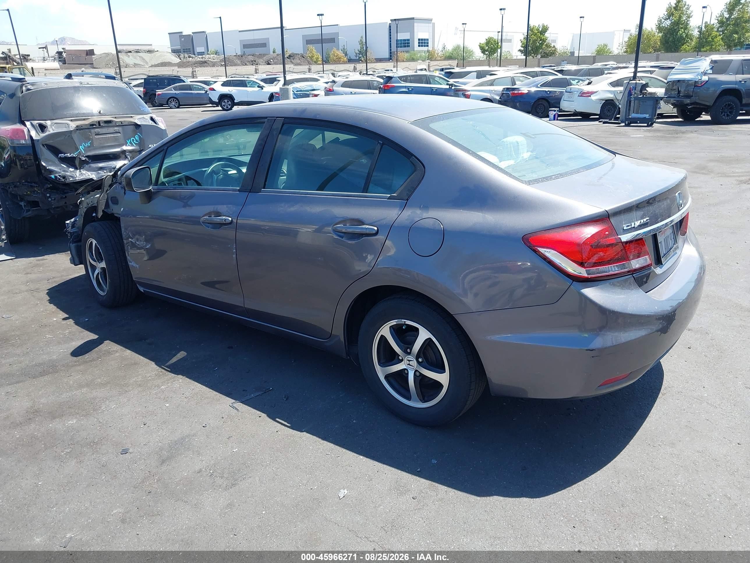 2015 Honda Civic Se Gray vin: 19XFB2F75FE246479