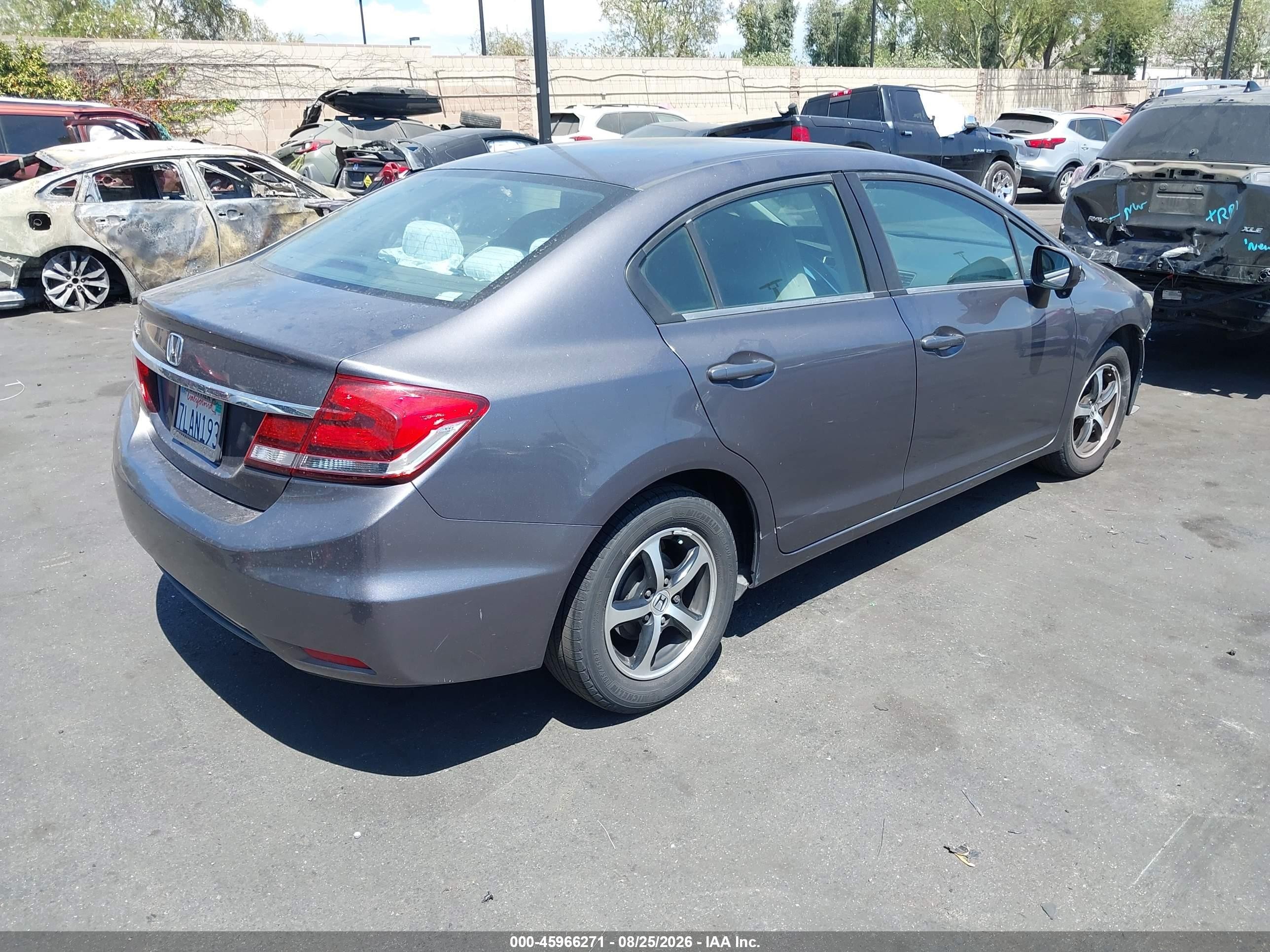 2015 Honda Civic Se Gray vin: 19XFB2F75FE246479