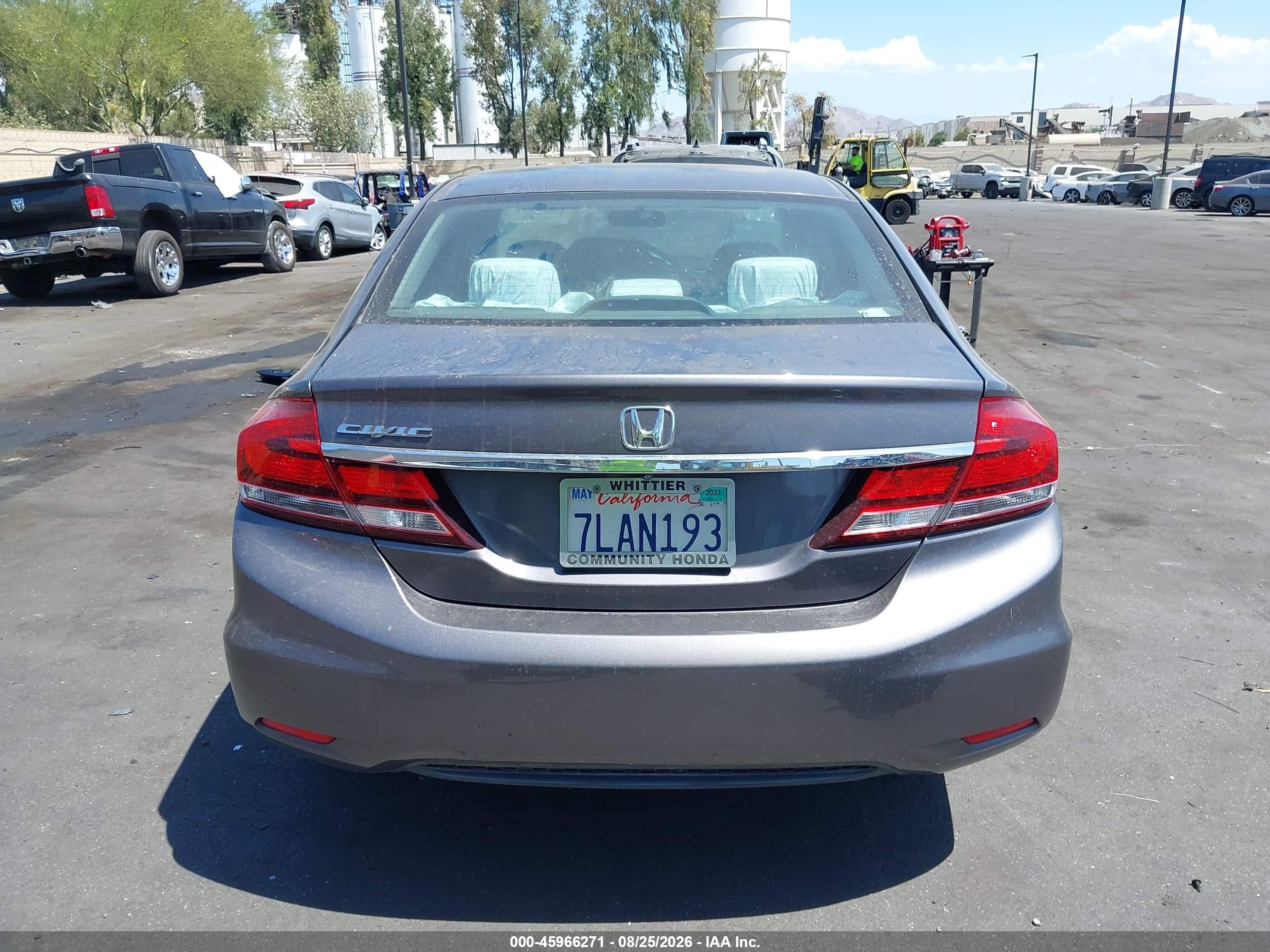 2015 Honda Civic Se Gray vin: 19XFB2F75FE246479