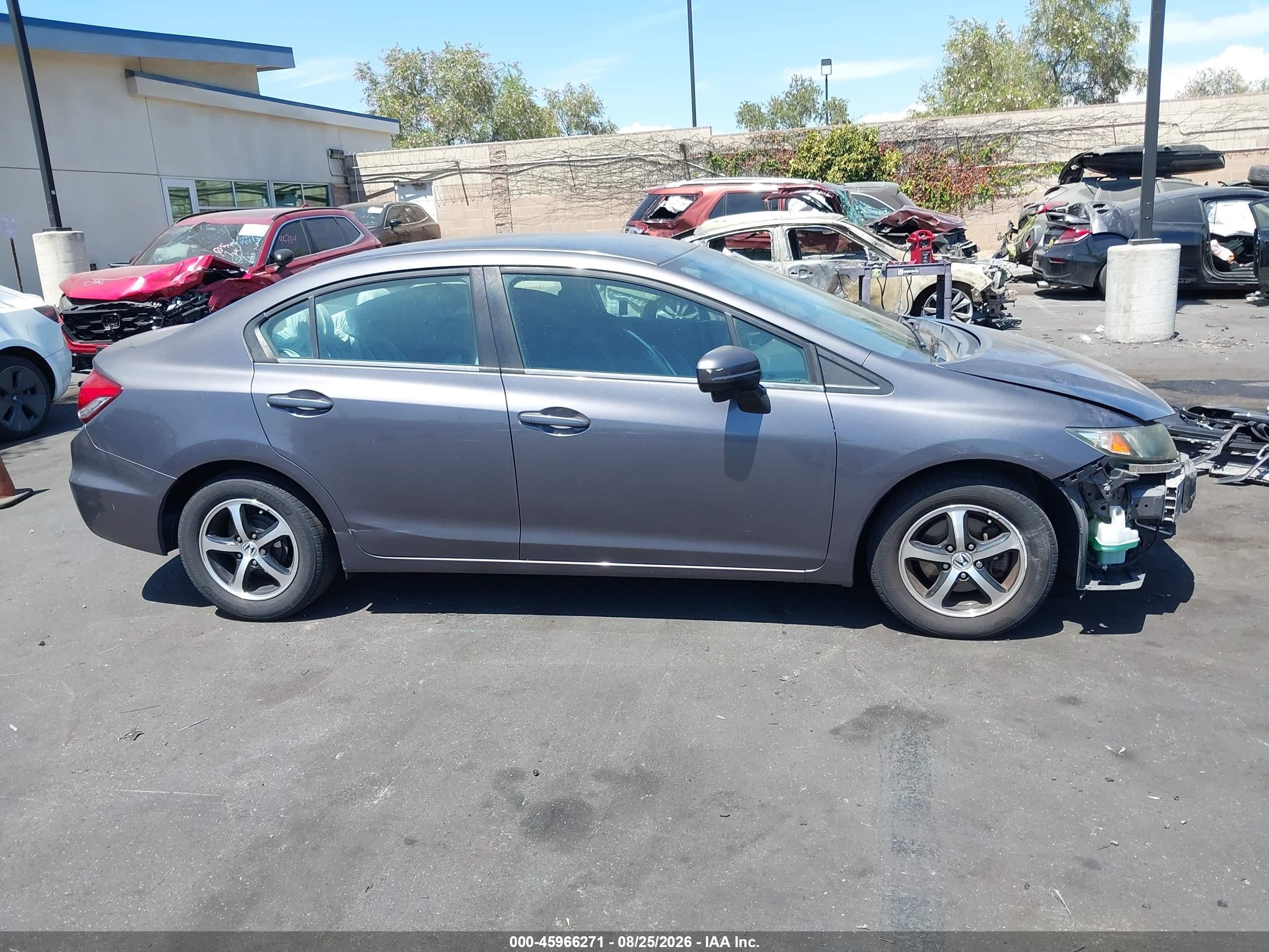 2015 Honda Civic Se Gray vin: 19XFB2F75FE246479
