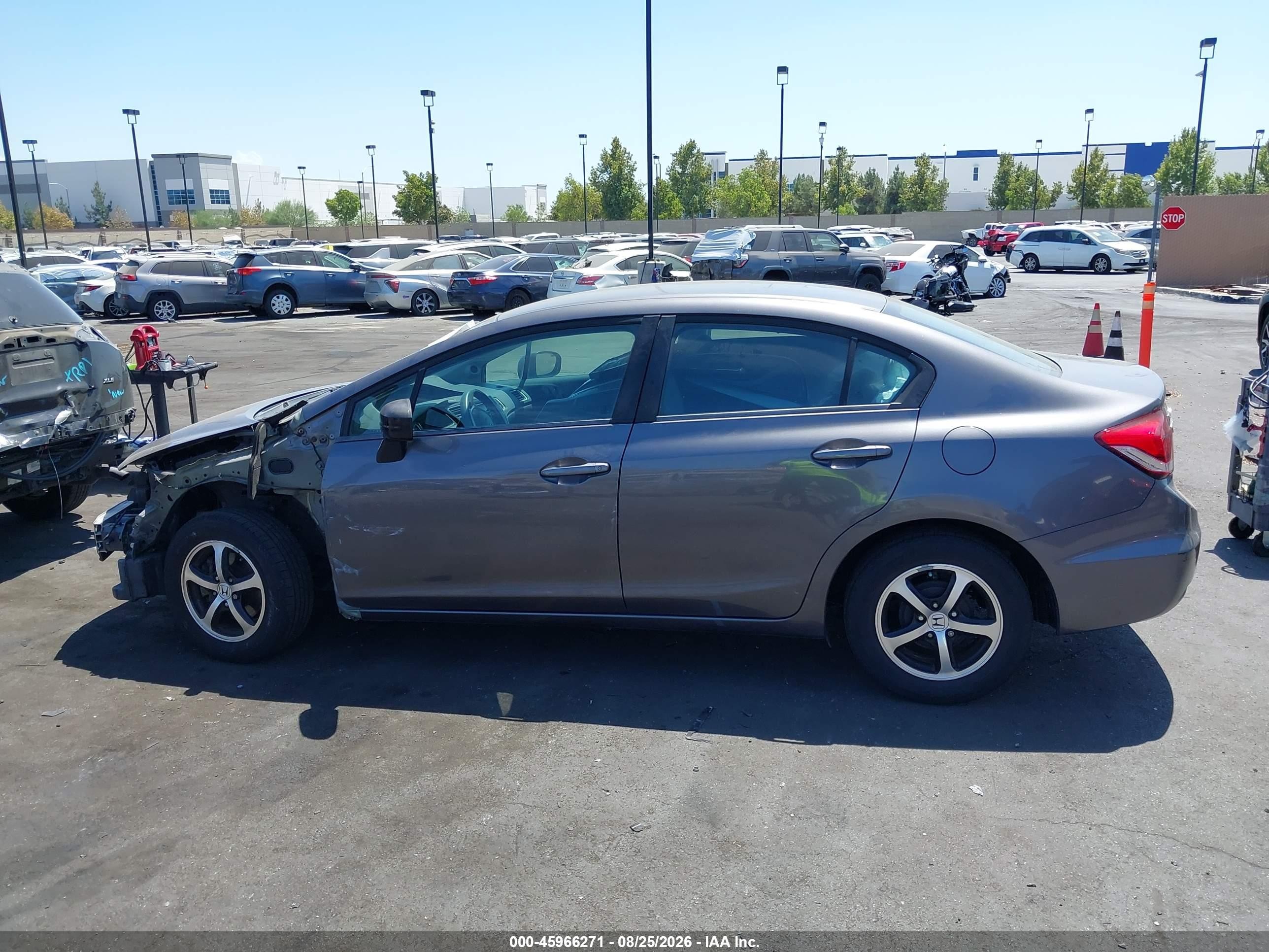 2015 Honda Civic Se Gray vin: 19XFB2F75FE246479