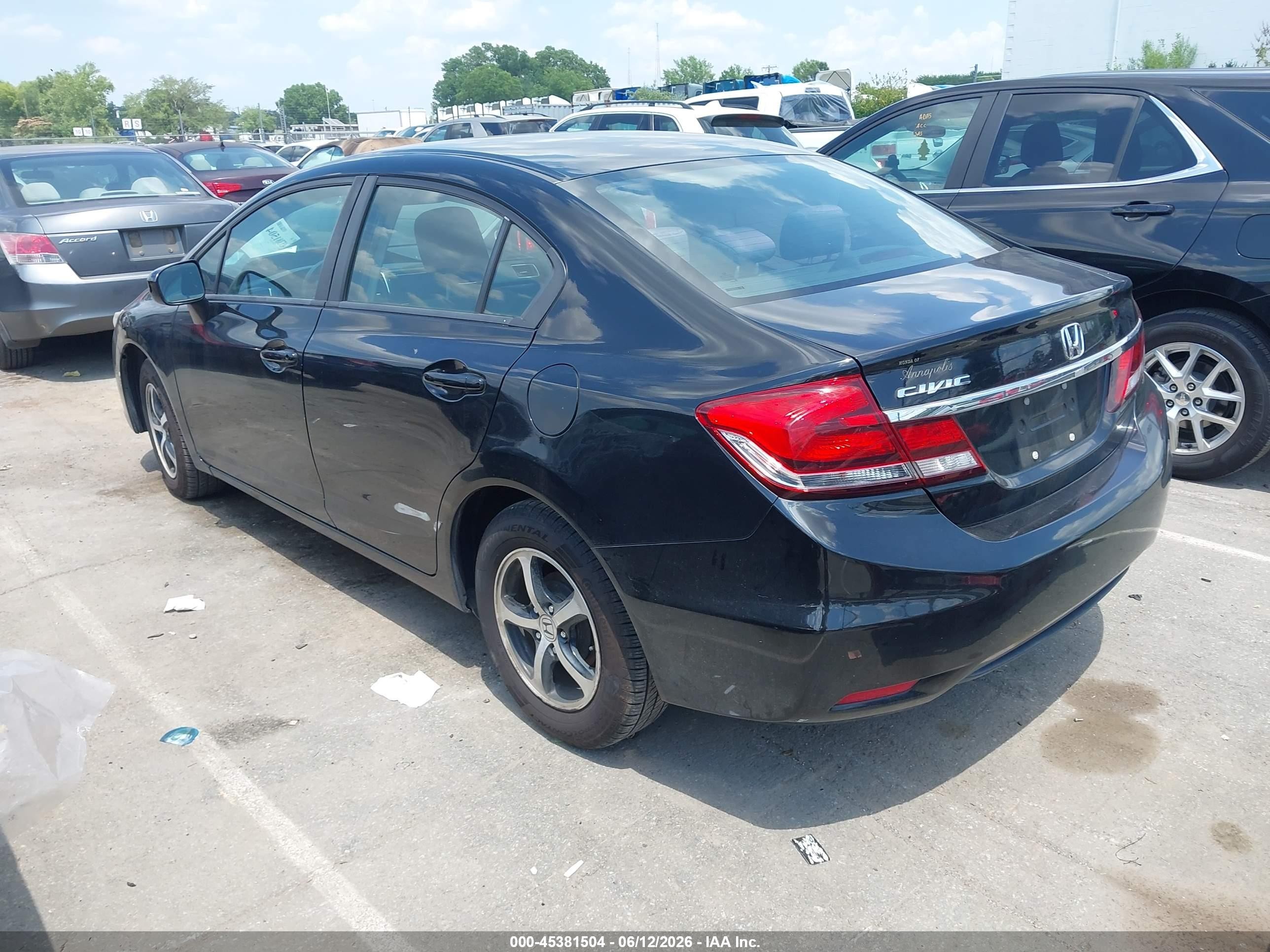2015 Honda Civic Se Black vin: 19XFB2F75FE281216