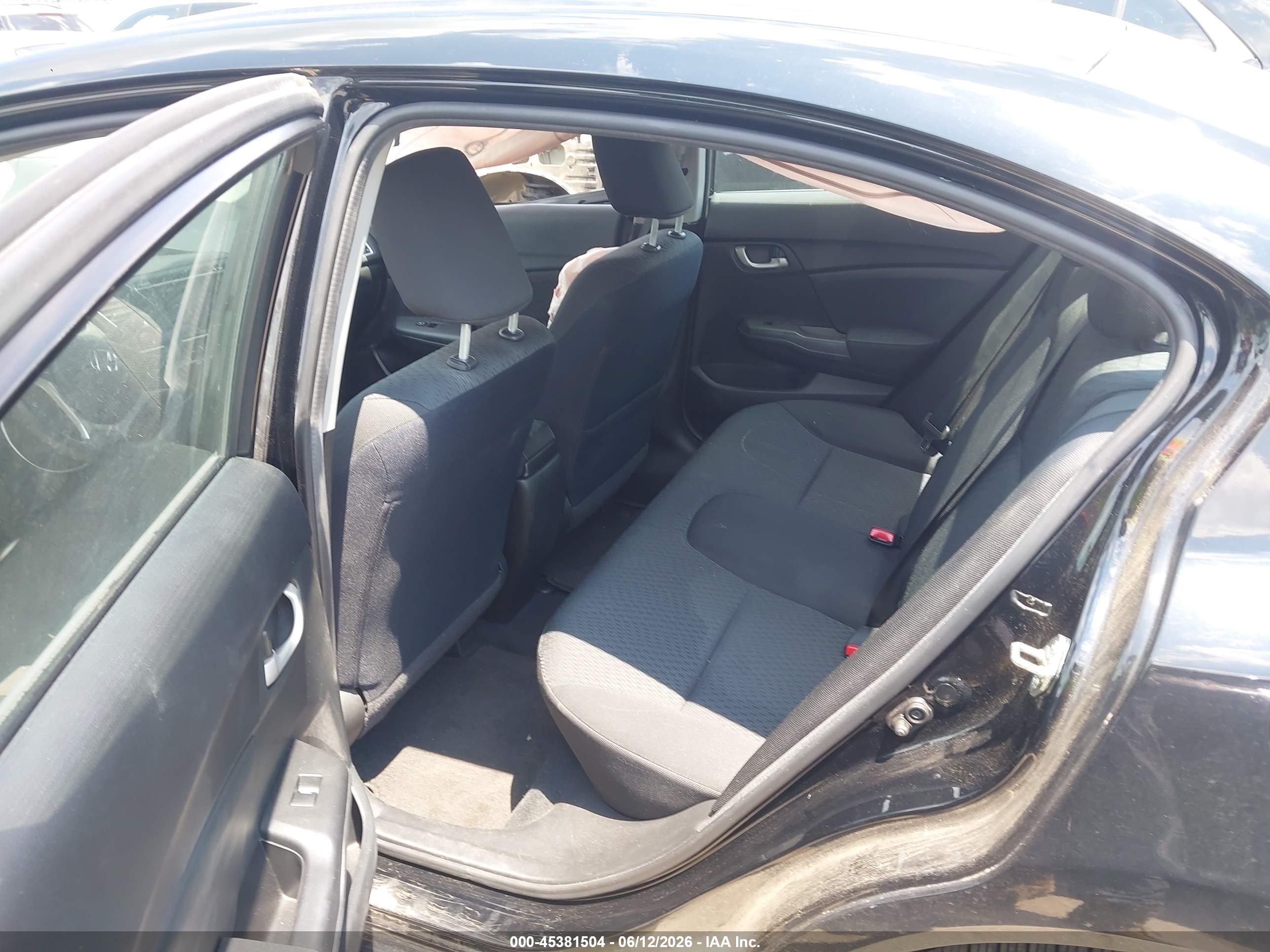 2015 Honda Civic Se Black vin: 19XFB2F75FE281216