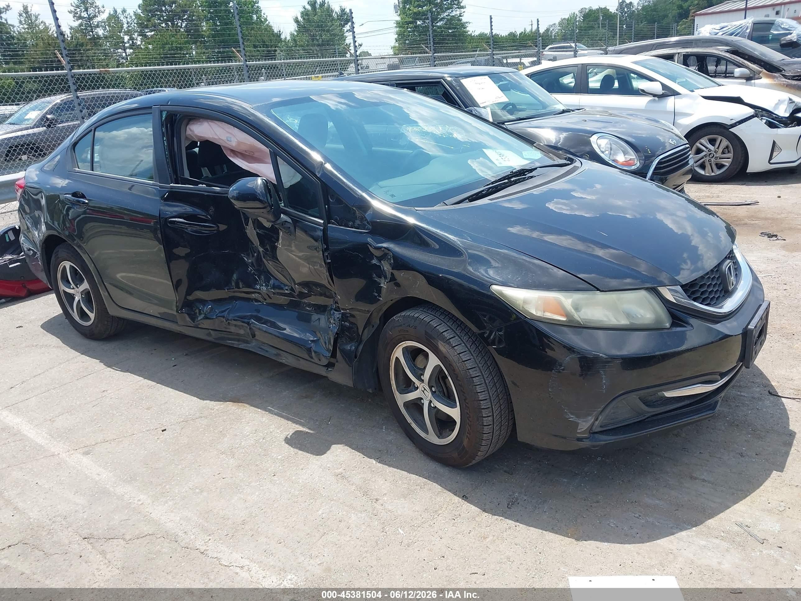 2015 Honda Civic Se Black vin: 19XFB2F75FE281216
