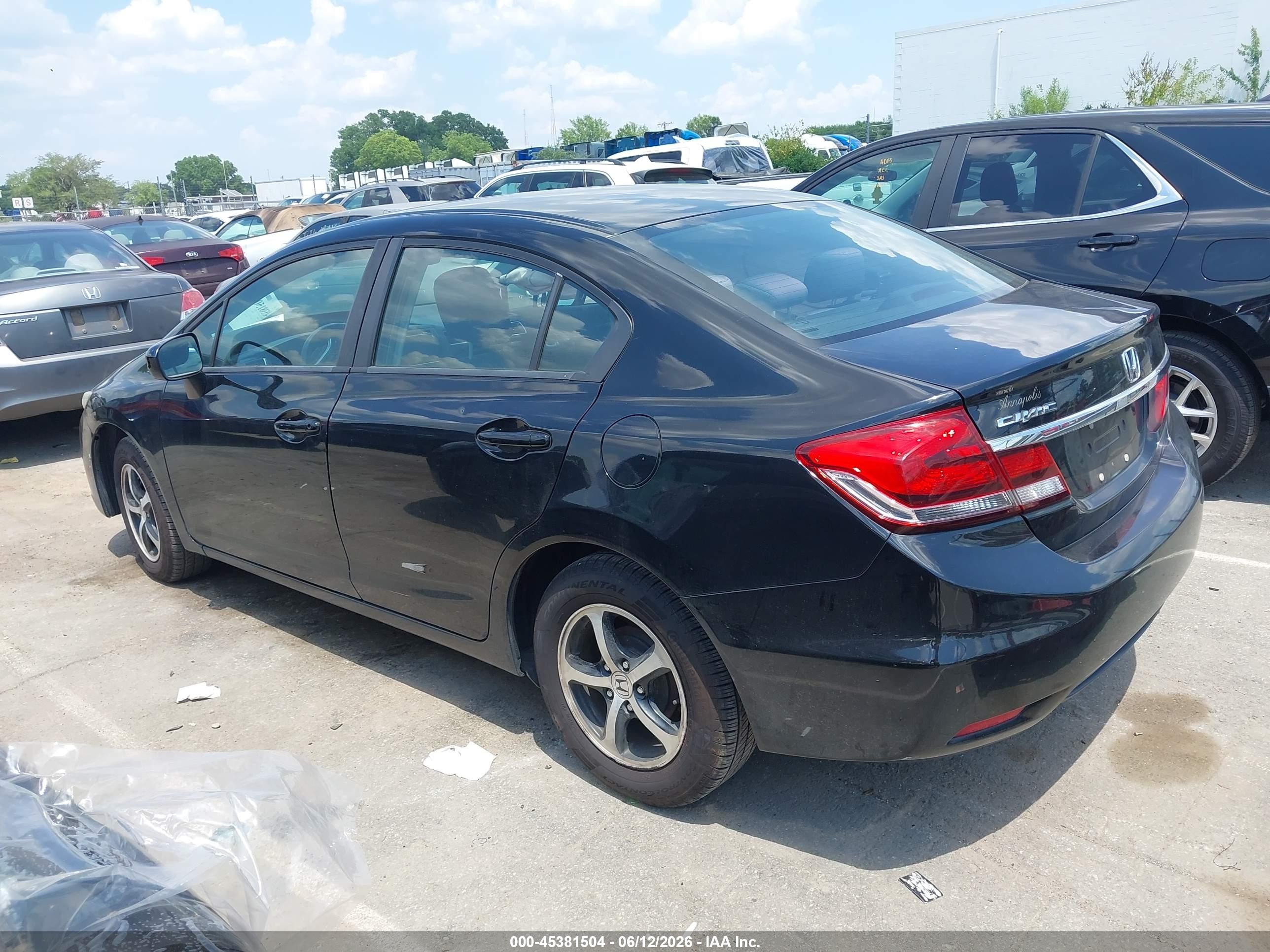 2015 Honda Civic Se Black vin: 19XFB2F75FE281216