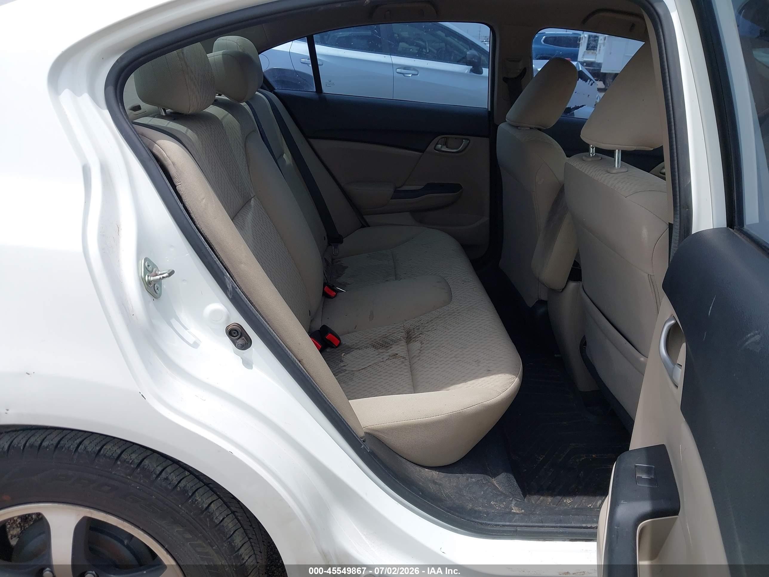 2015 Honda Civic Se White vin: 19XFB2F76FE028132