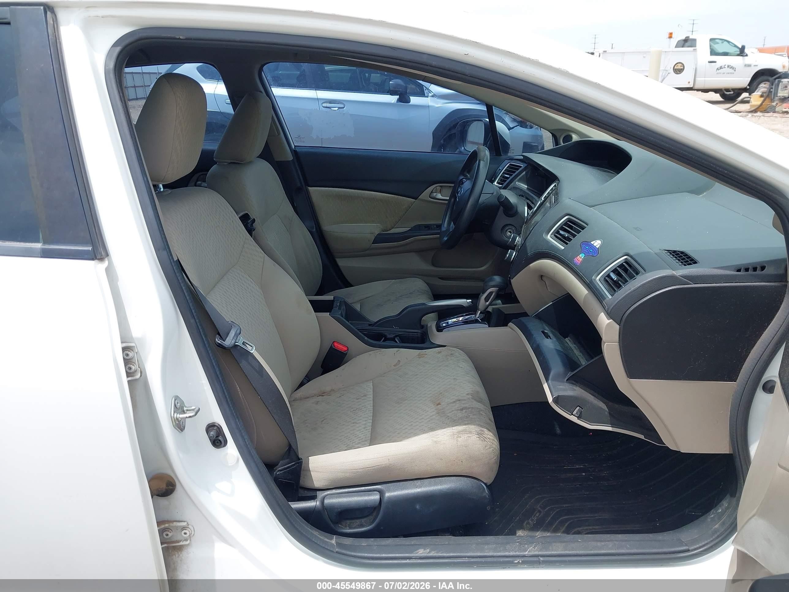 2015 Honda Civic Se White vin: 19XFB2F76FE028132