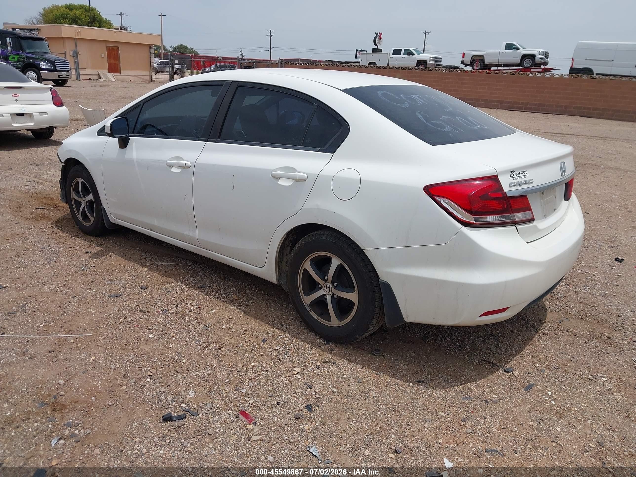 2015 Honda Civic Se White vin: 19XFB2F76FE028132