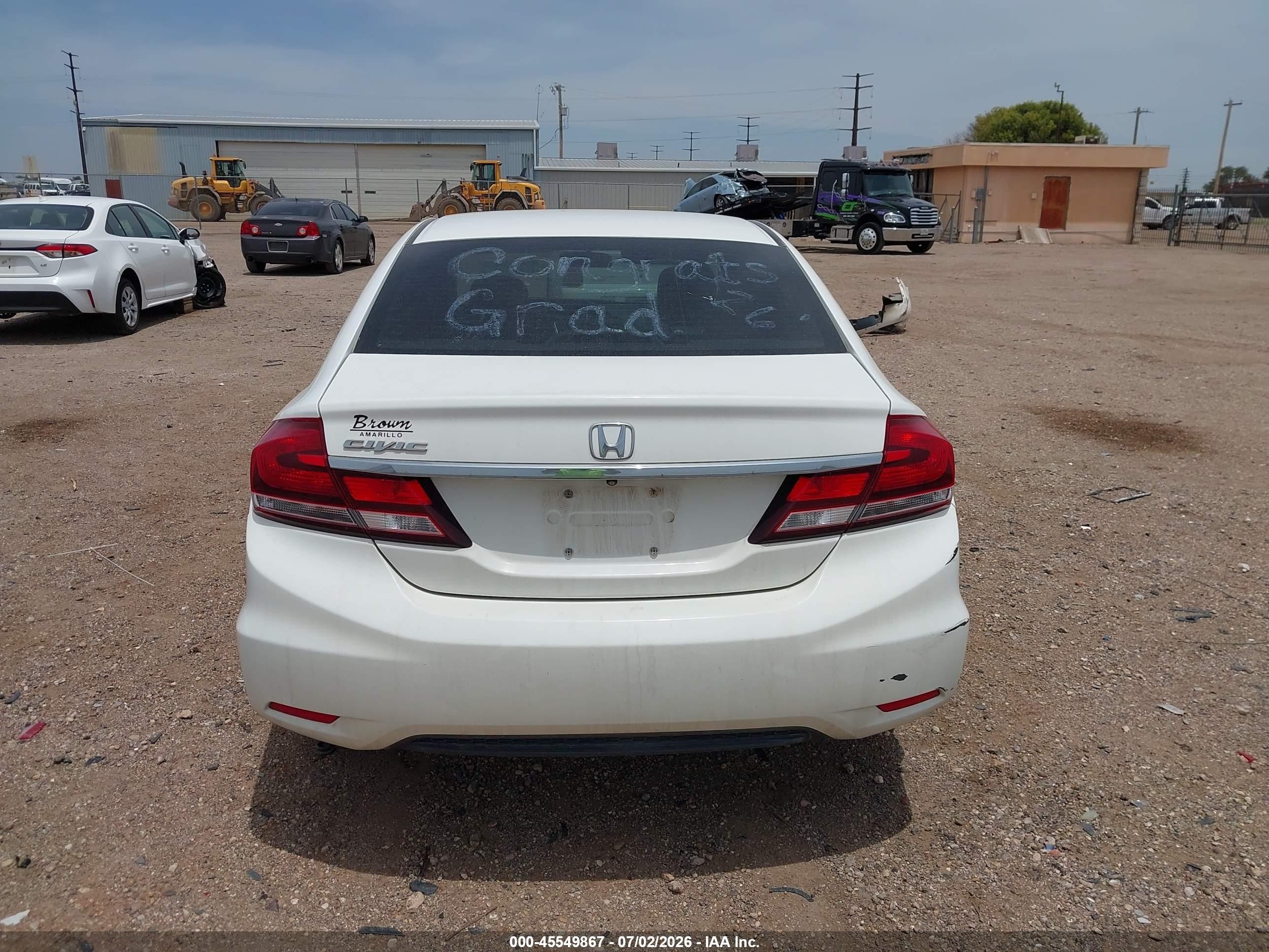 2015 Honda Civic Se White vin: 19XFB2F76FE028132