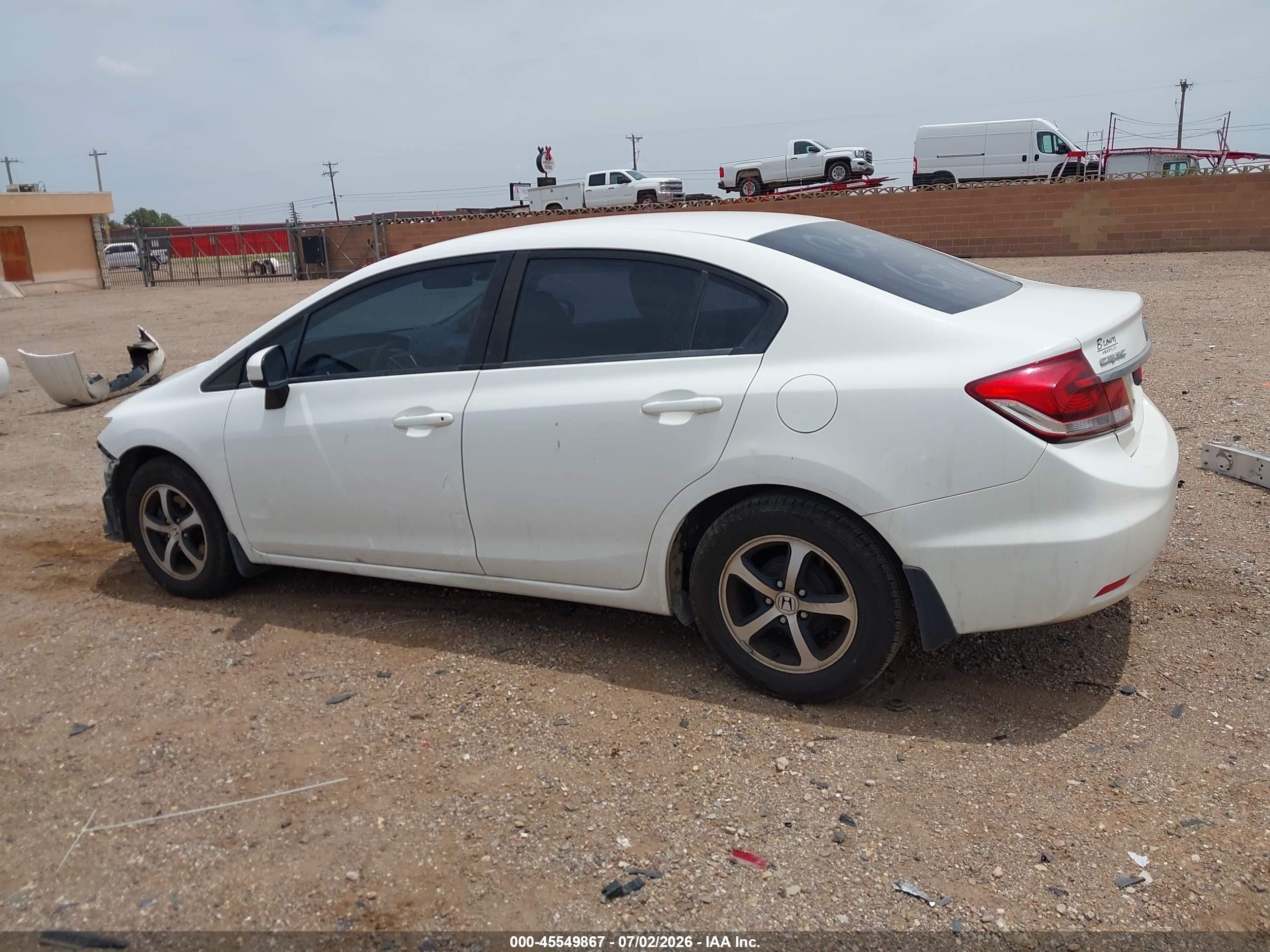 2015 Honda Civic Se White vin: 19XFB2F76FE028132